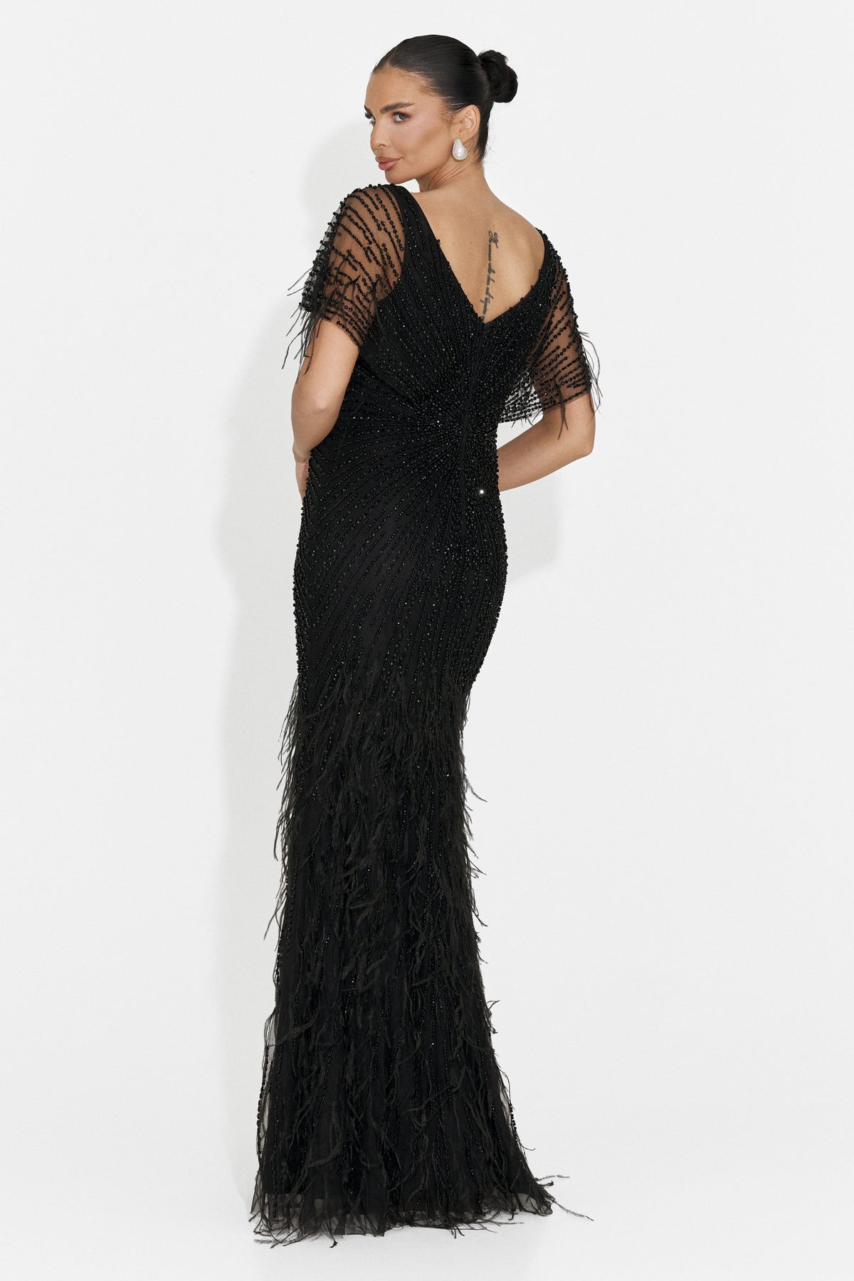 Rochie dama lunga neagra Elke Bogas, imaginea 2 din 10