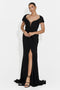 Rochie dama lunga neagra Emilia Bogas