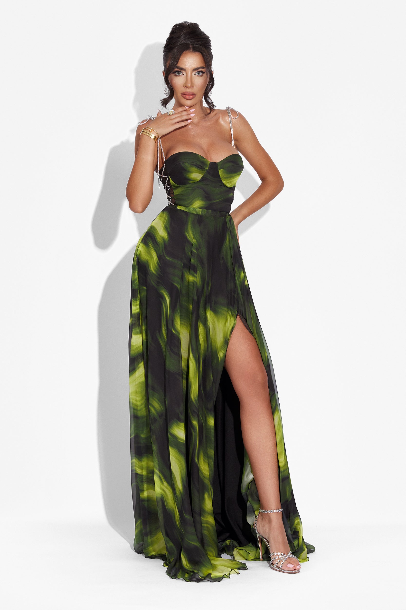 Rochie dama lunga neagra Galizana Bogas