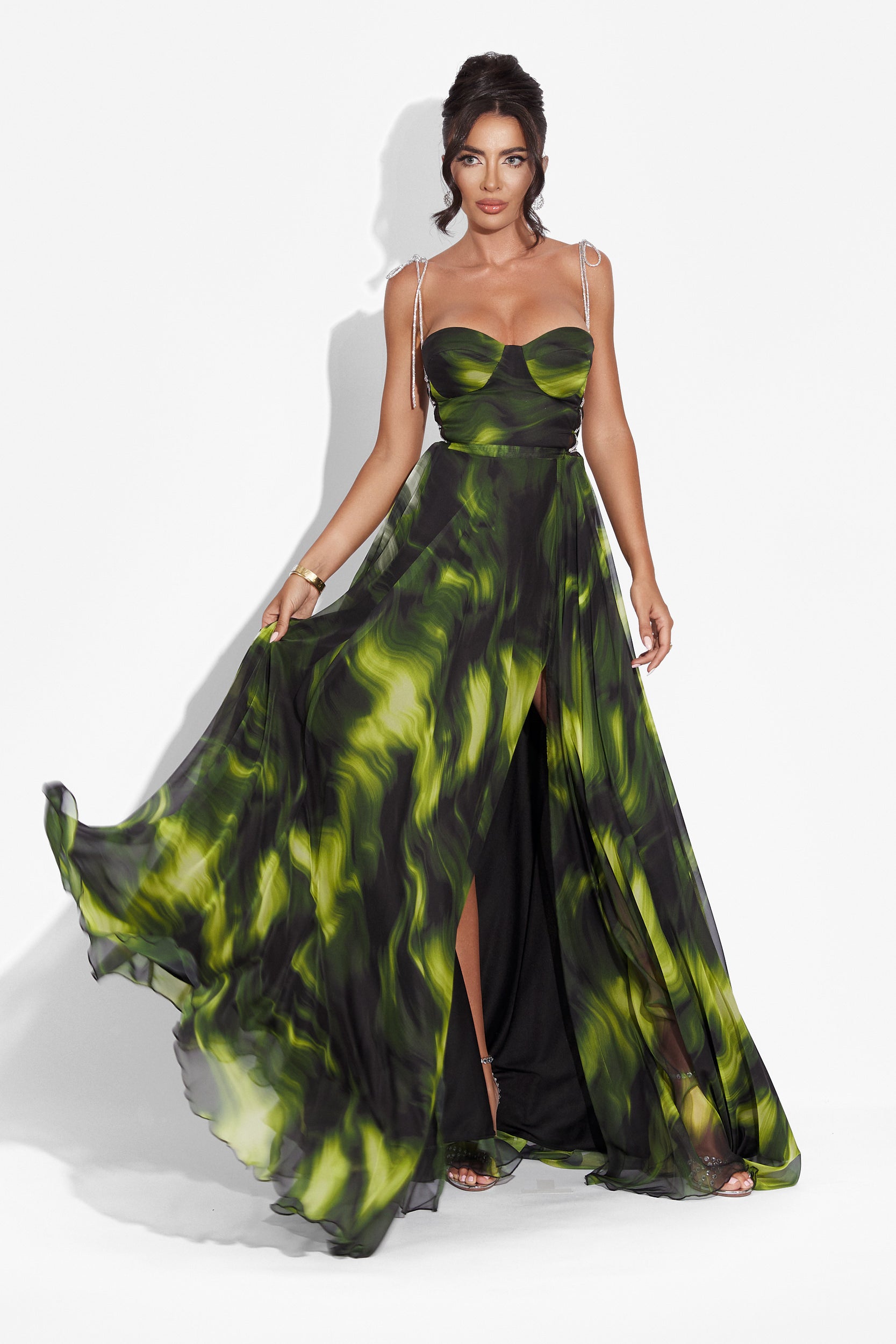 Rochie dama lunga neagra Galizana Bogas