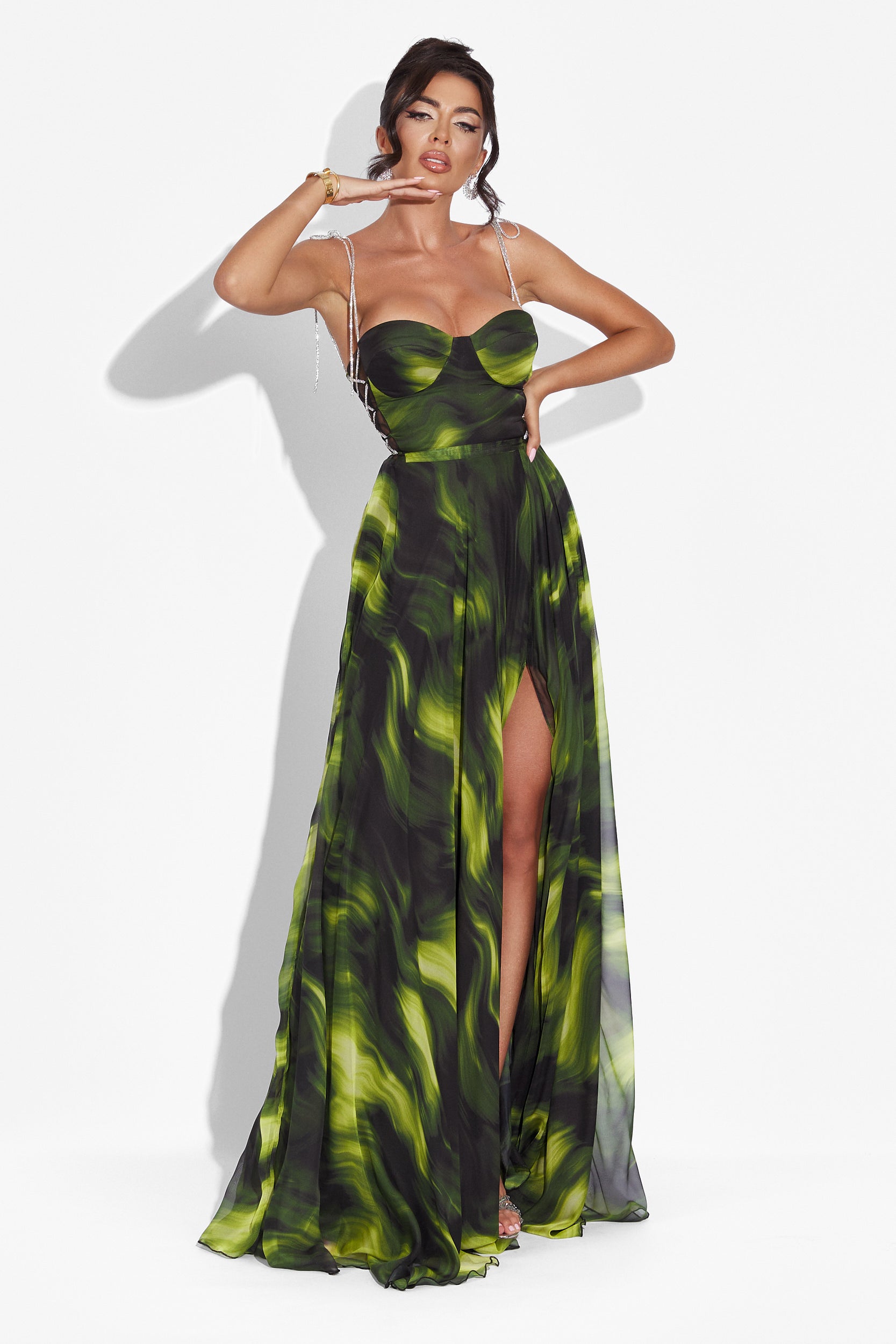 Rochie dama lunga neagra Galizana Bogas