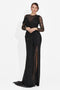 Rochie dama lunga neagra Herminia Bogas