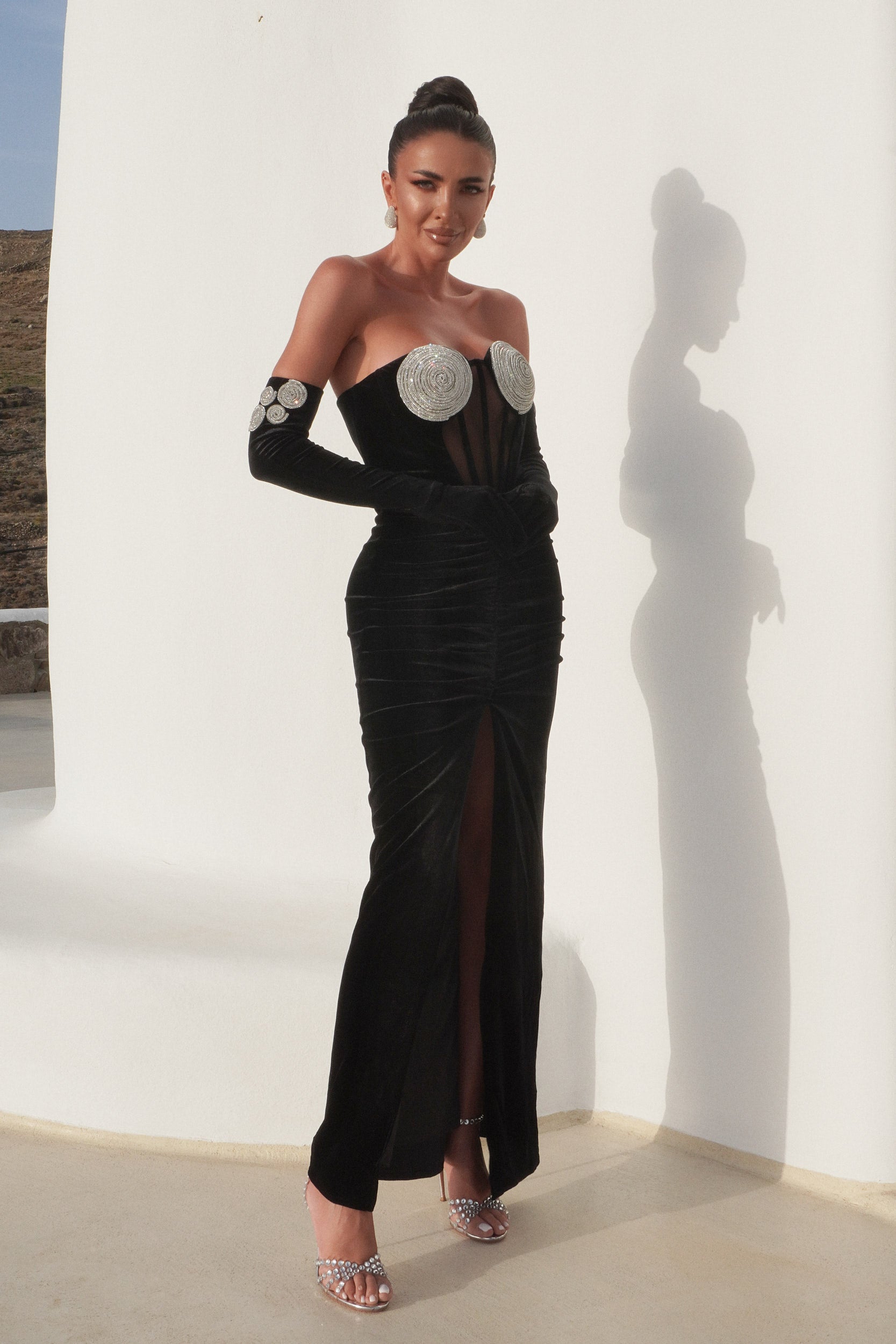 Long black dress for women Kendal Bogas