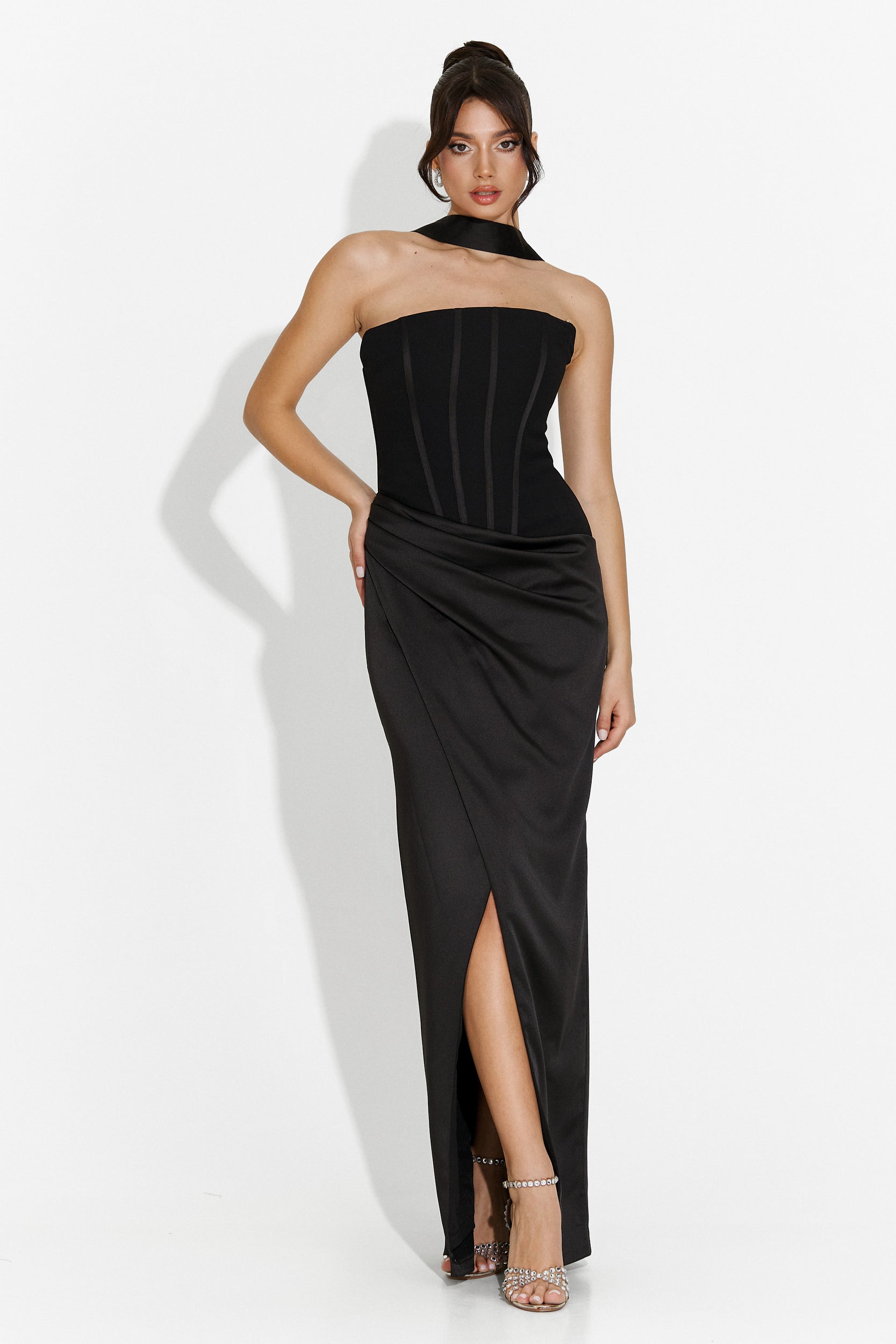 Kerya Bogas Long Black Dress for Women