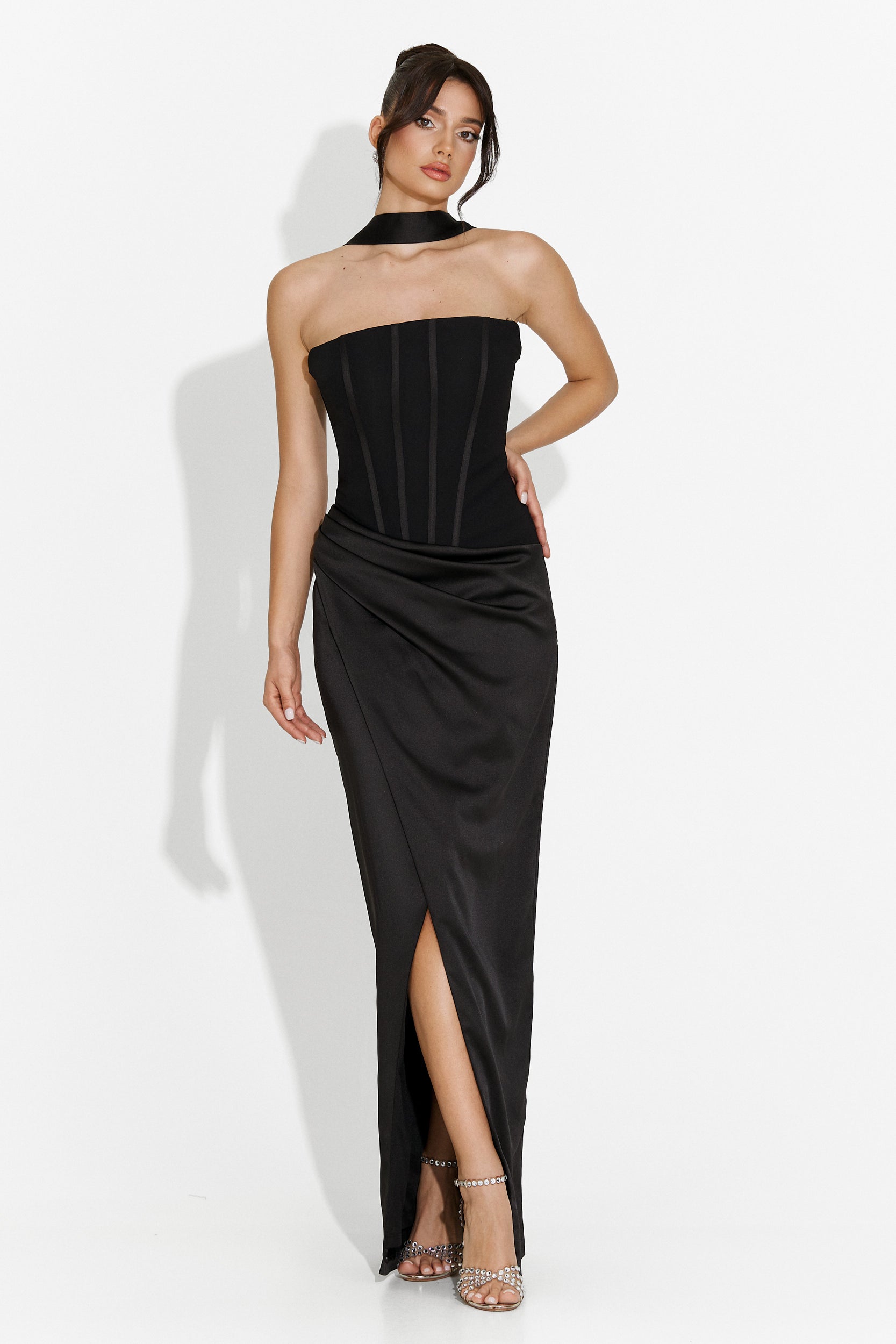 Kerya Bogas Long Black Dress for Women