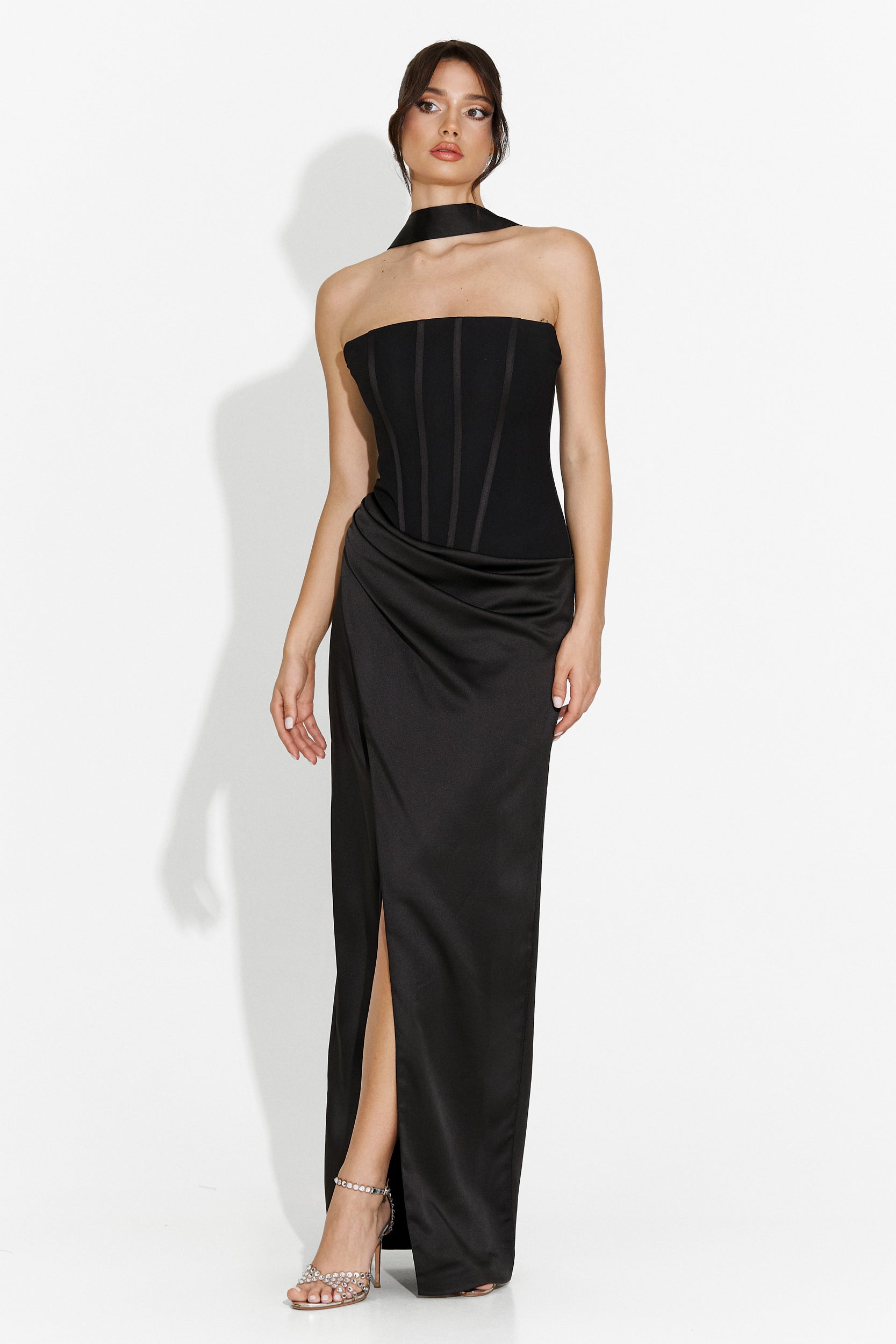 Kerya Bogas Long Black Dress for Women