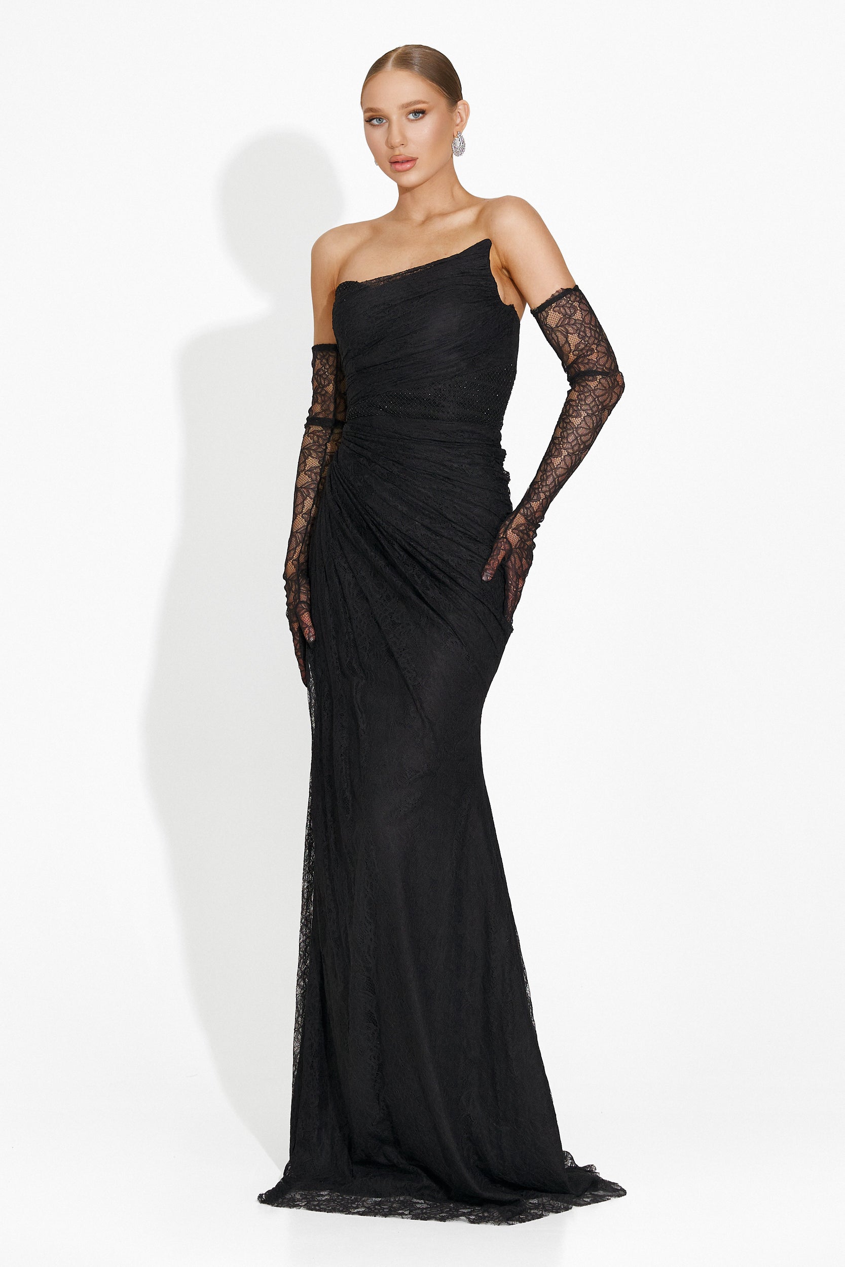 Rochie dama lunga neagra Mathylda Bogas