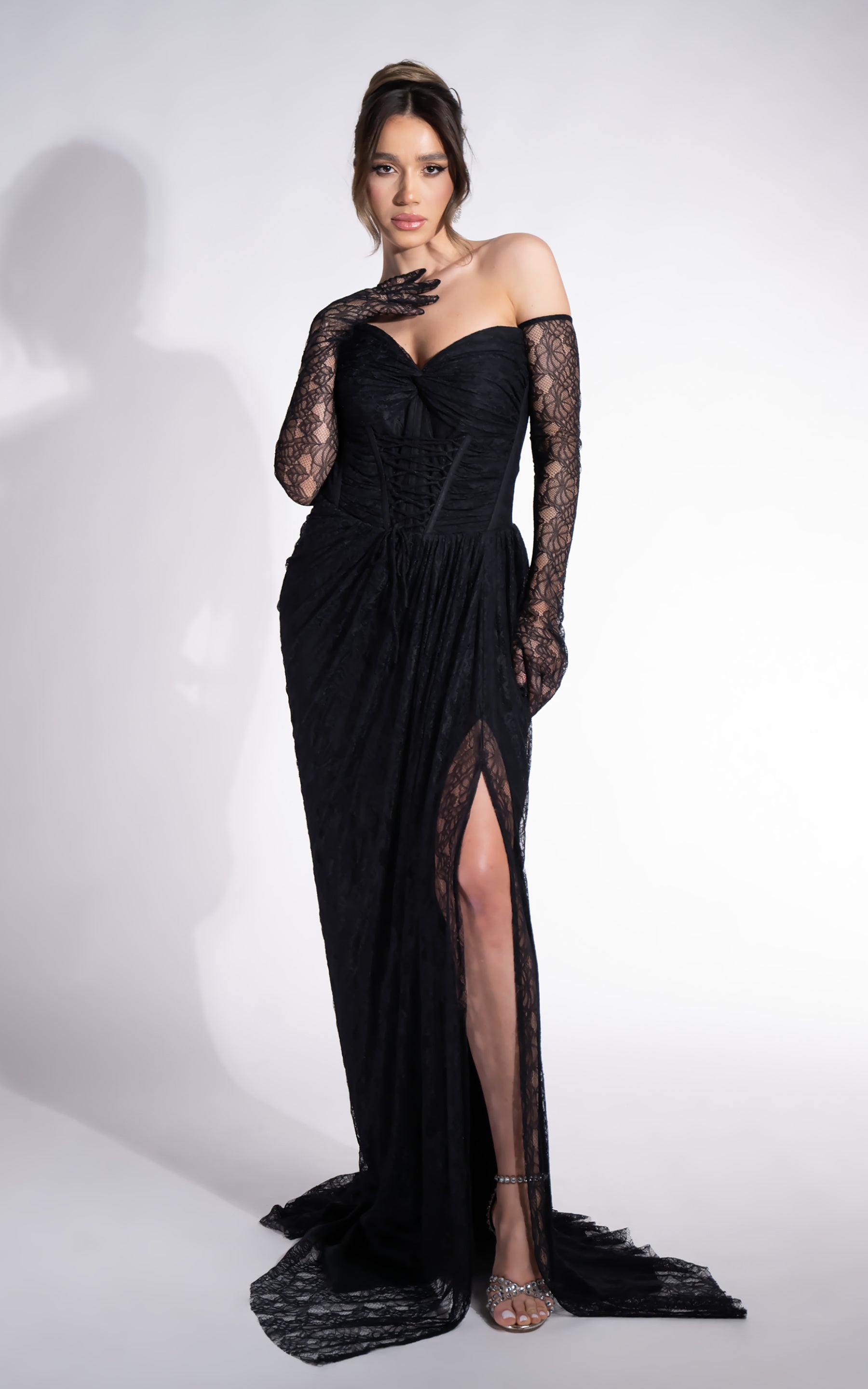 Rochie dama lunga neagra Sadye Bogas
