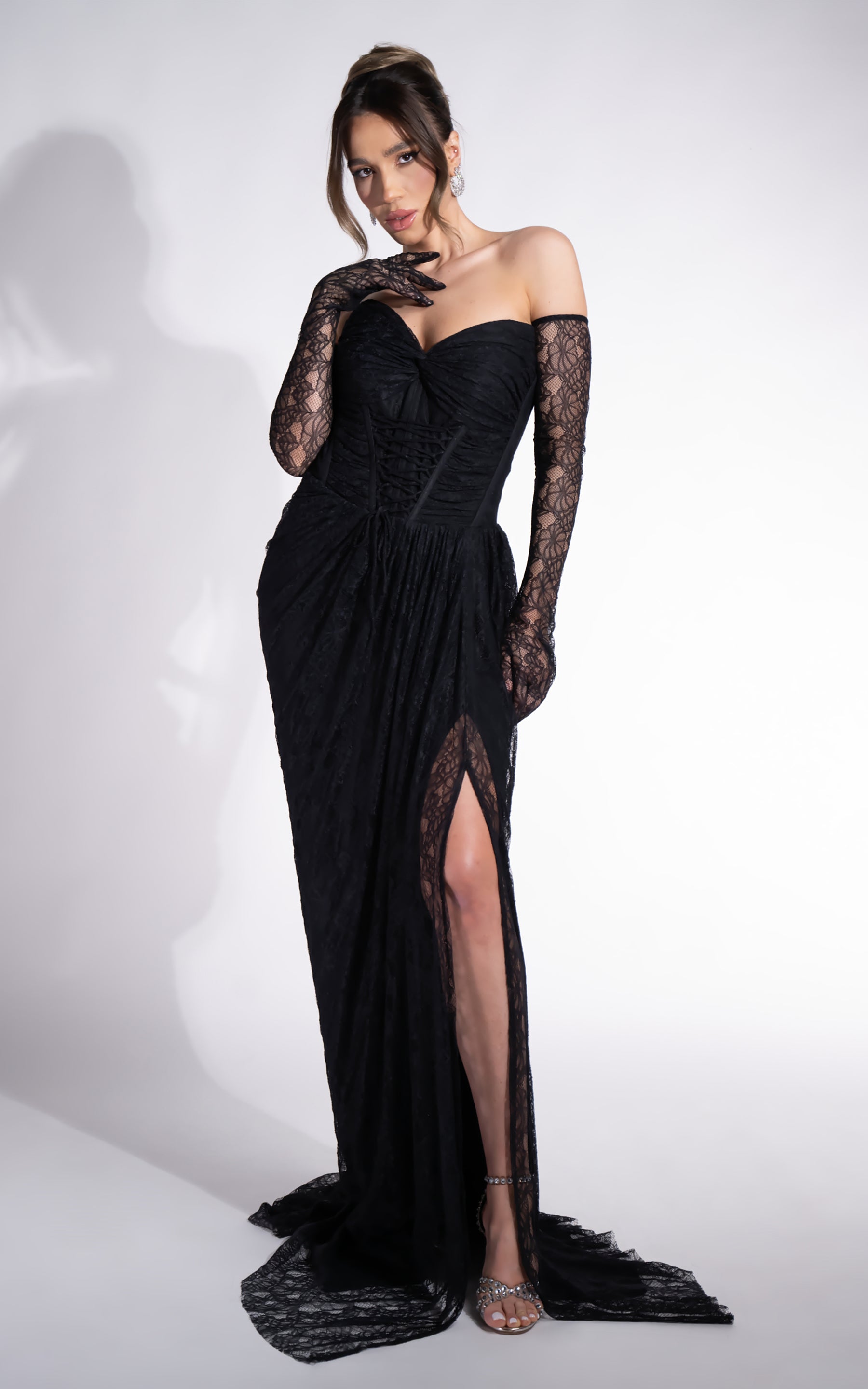 Rochie dama lunga neagra Sadye Bogas