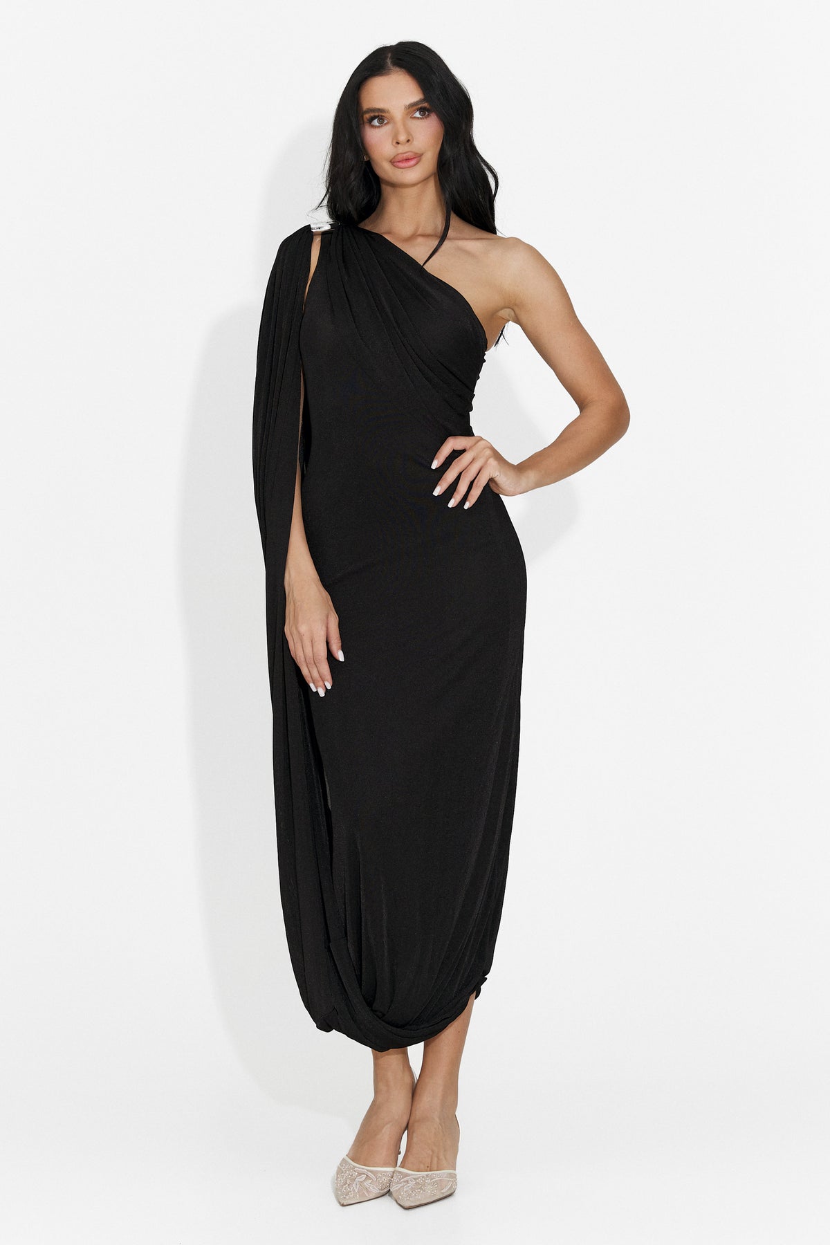 Rochie dama lunga neagra Samiray Bogas, imaginea 7 din 7