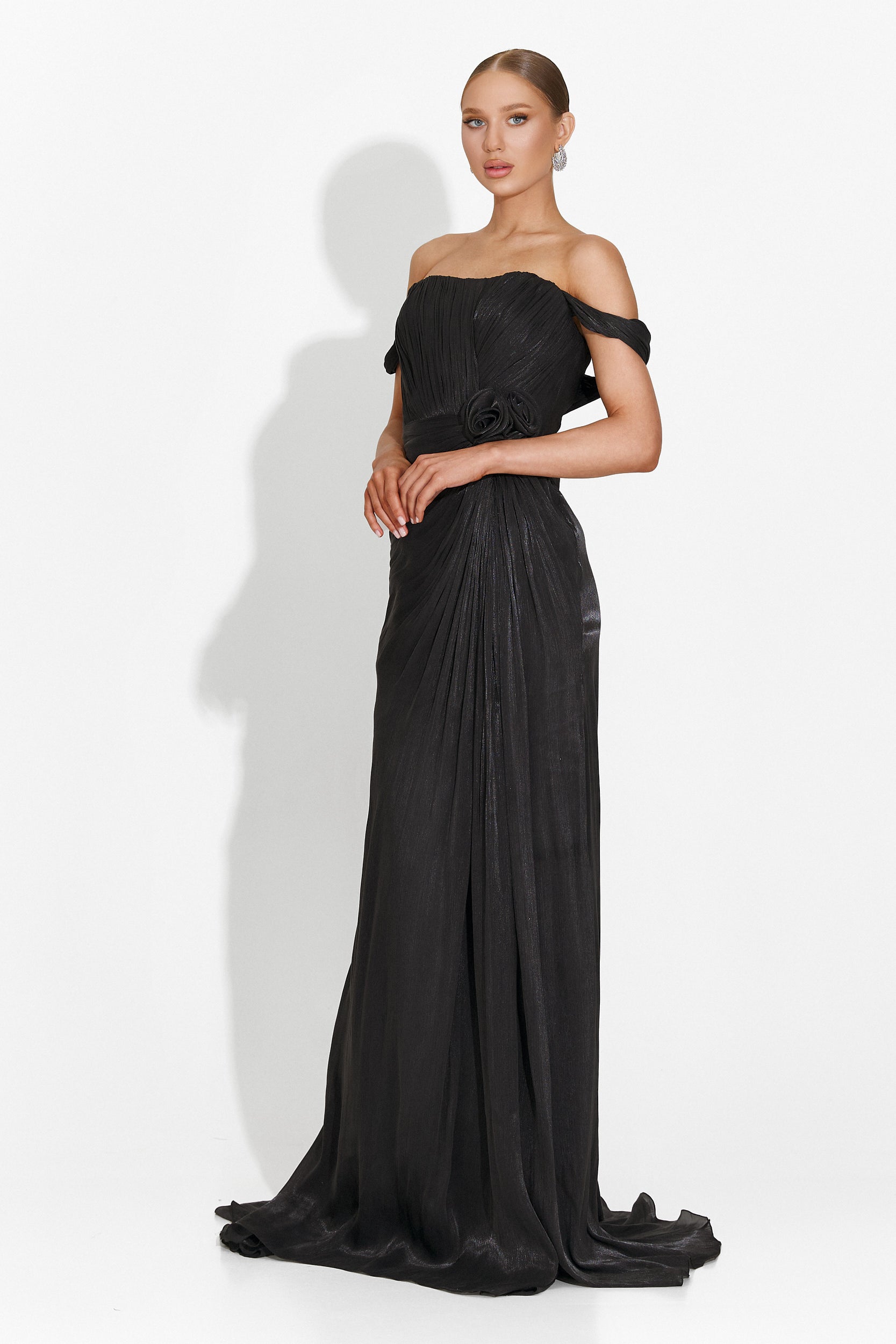 Rochie dama lunga neagra Sharmaine Bogas