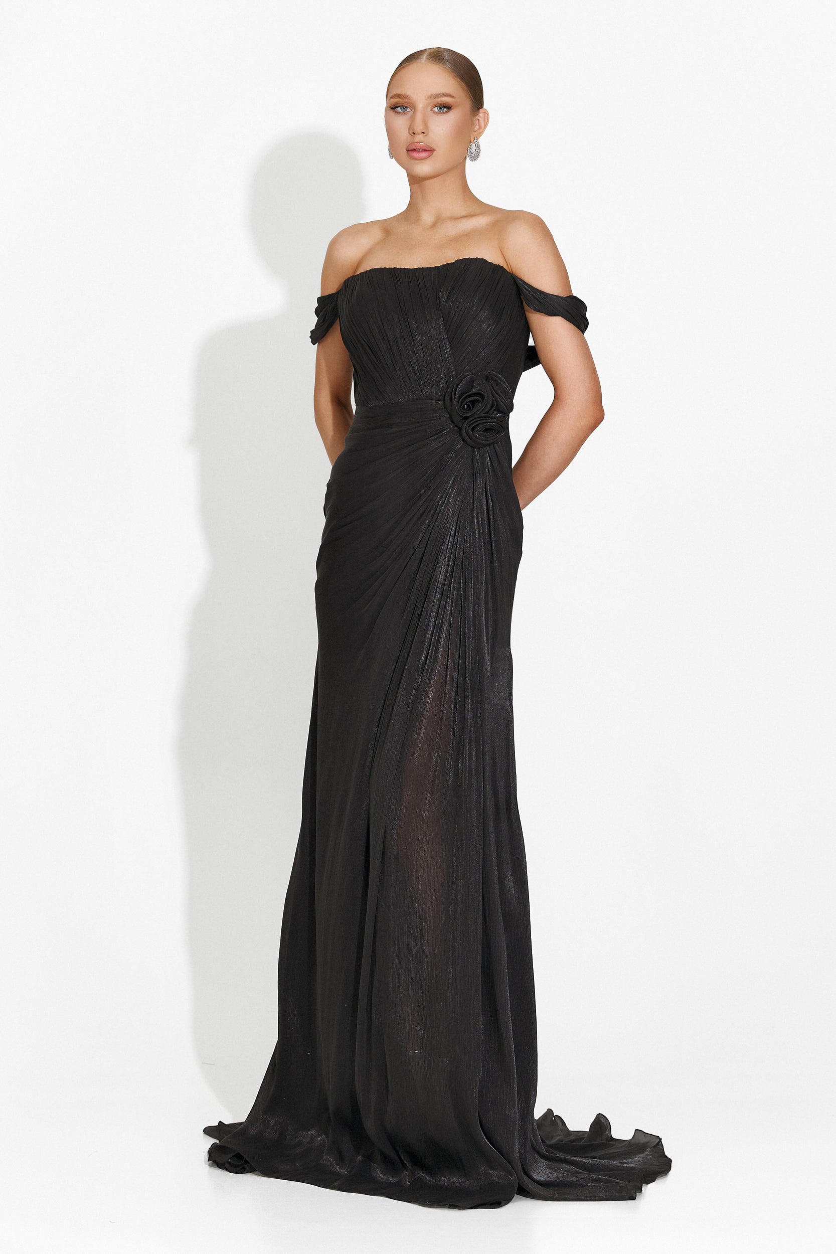 Rochie dama lunga neagra Sharmaine Bogas