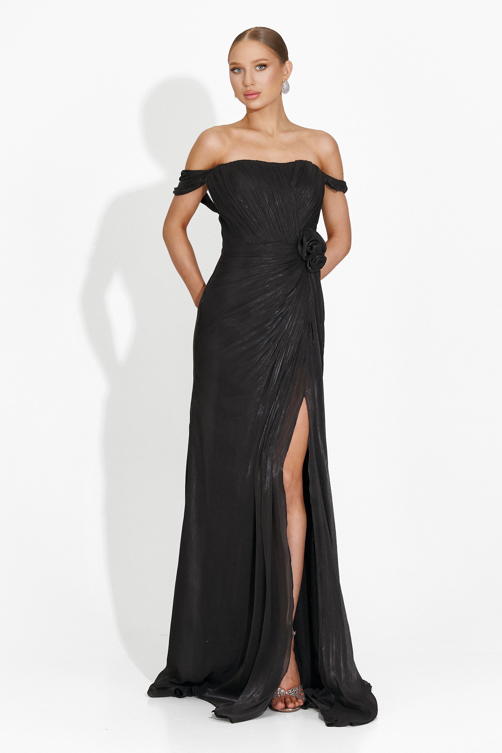 Rochie dama lunga neagra Sharmaine Bogas
