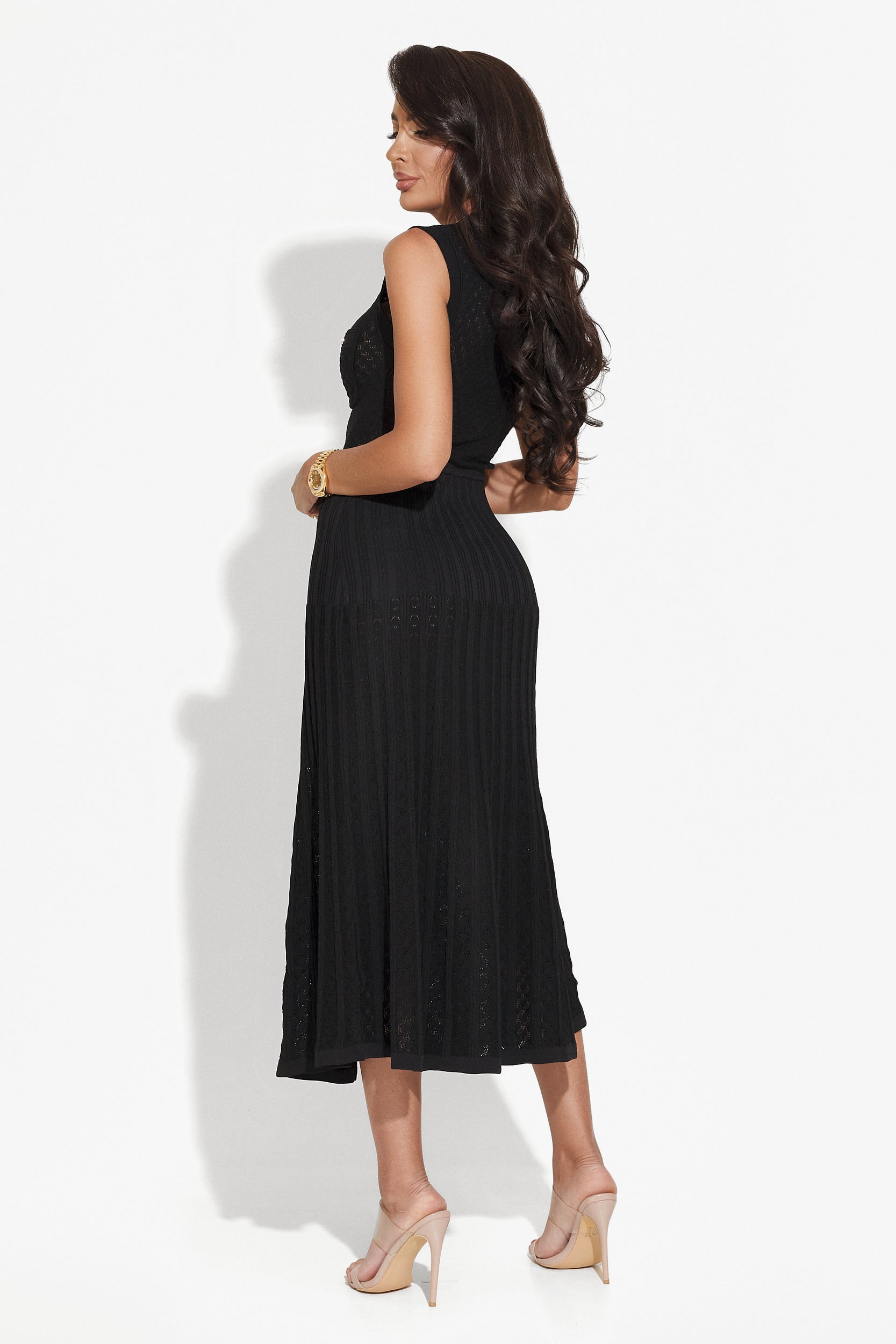 Rochie dama lunga neagra Tadia Bogas