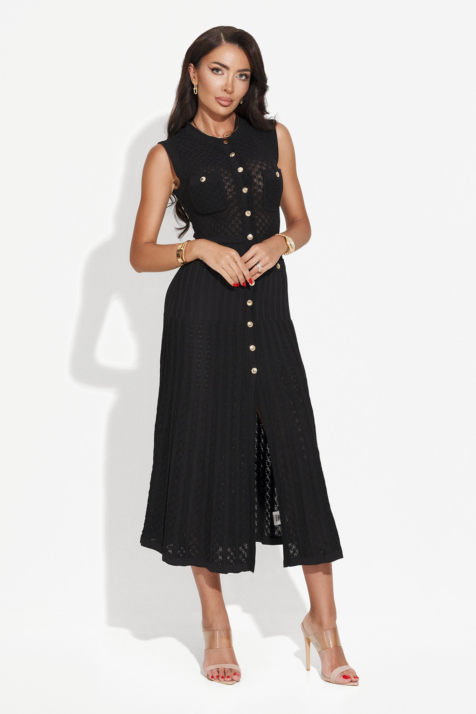 Rochie dama lunga neagra Tadia Bogas