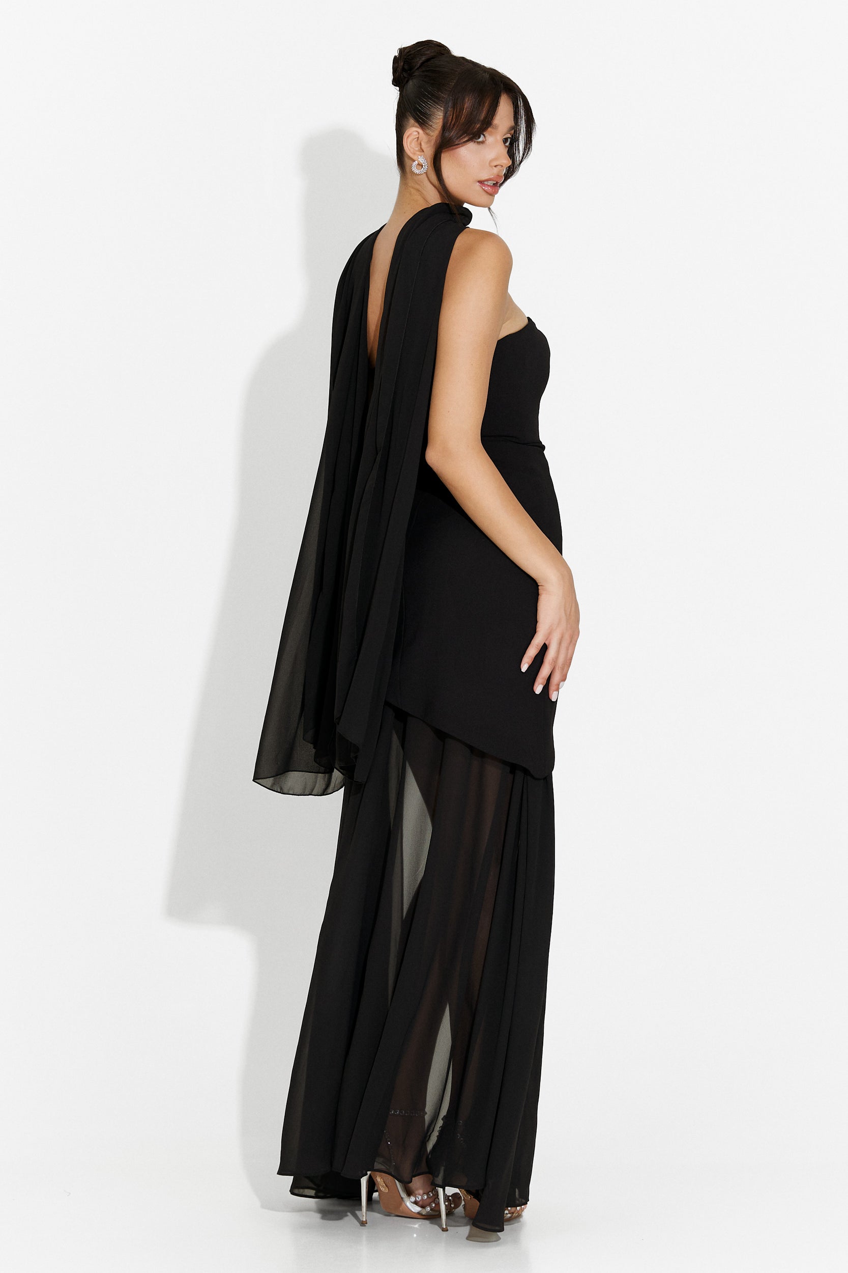 Vanasia Bogas Long Black Dress for Women