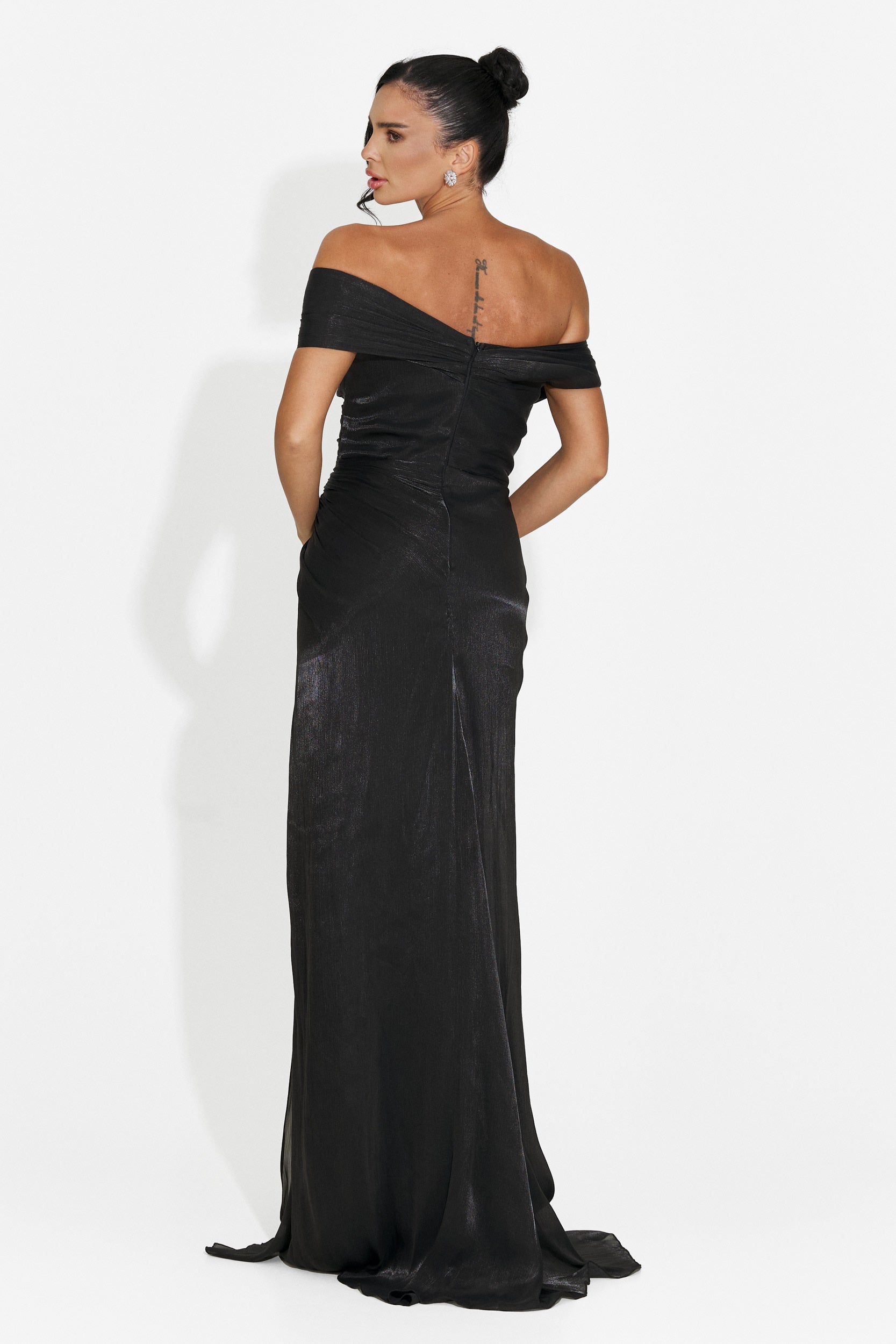 Rochie dama lunga neagra Wagner Bogas