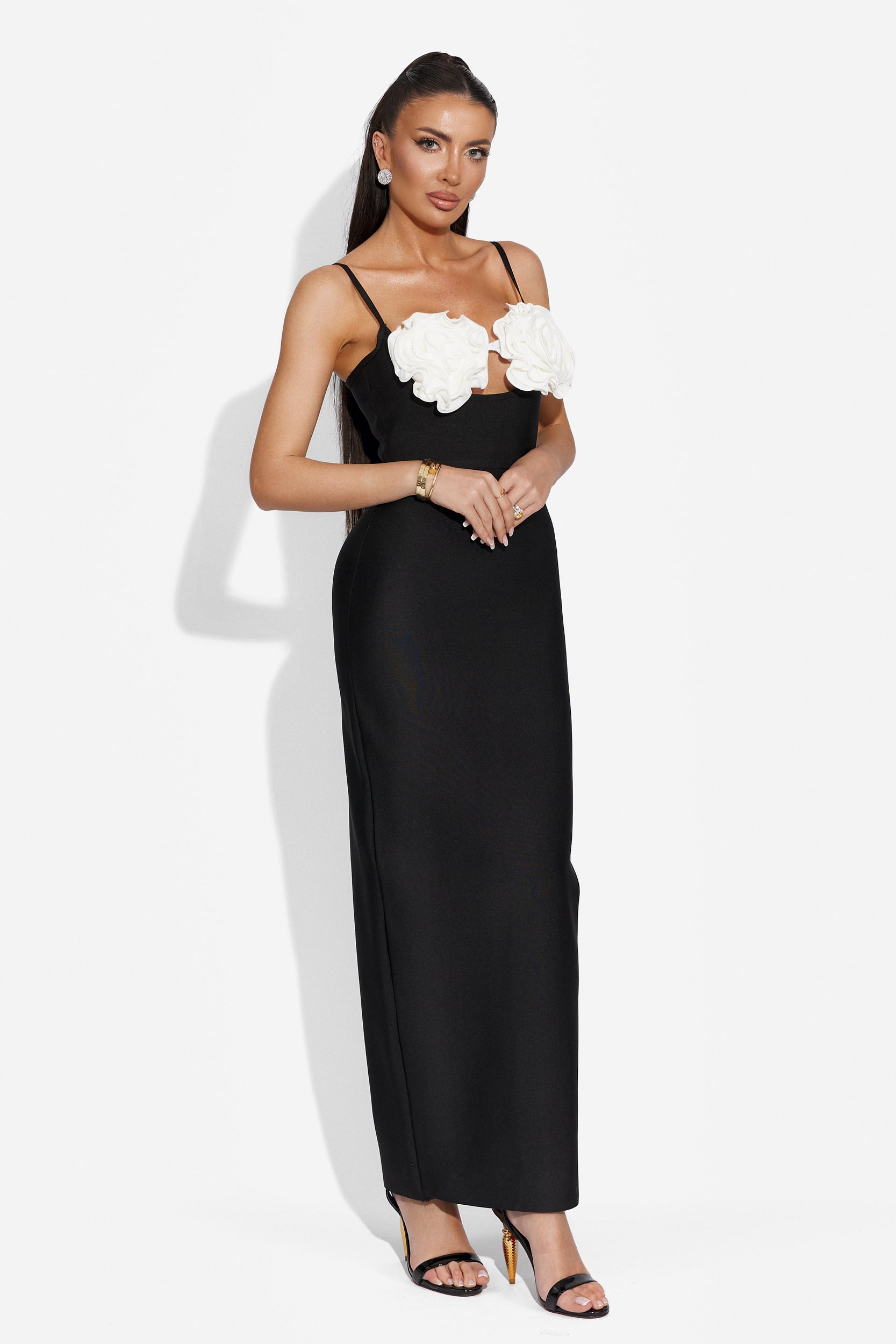 Welanya Bogas long black dress for ladies