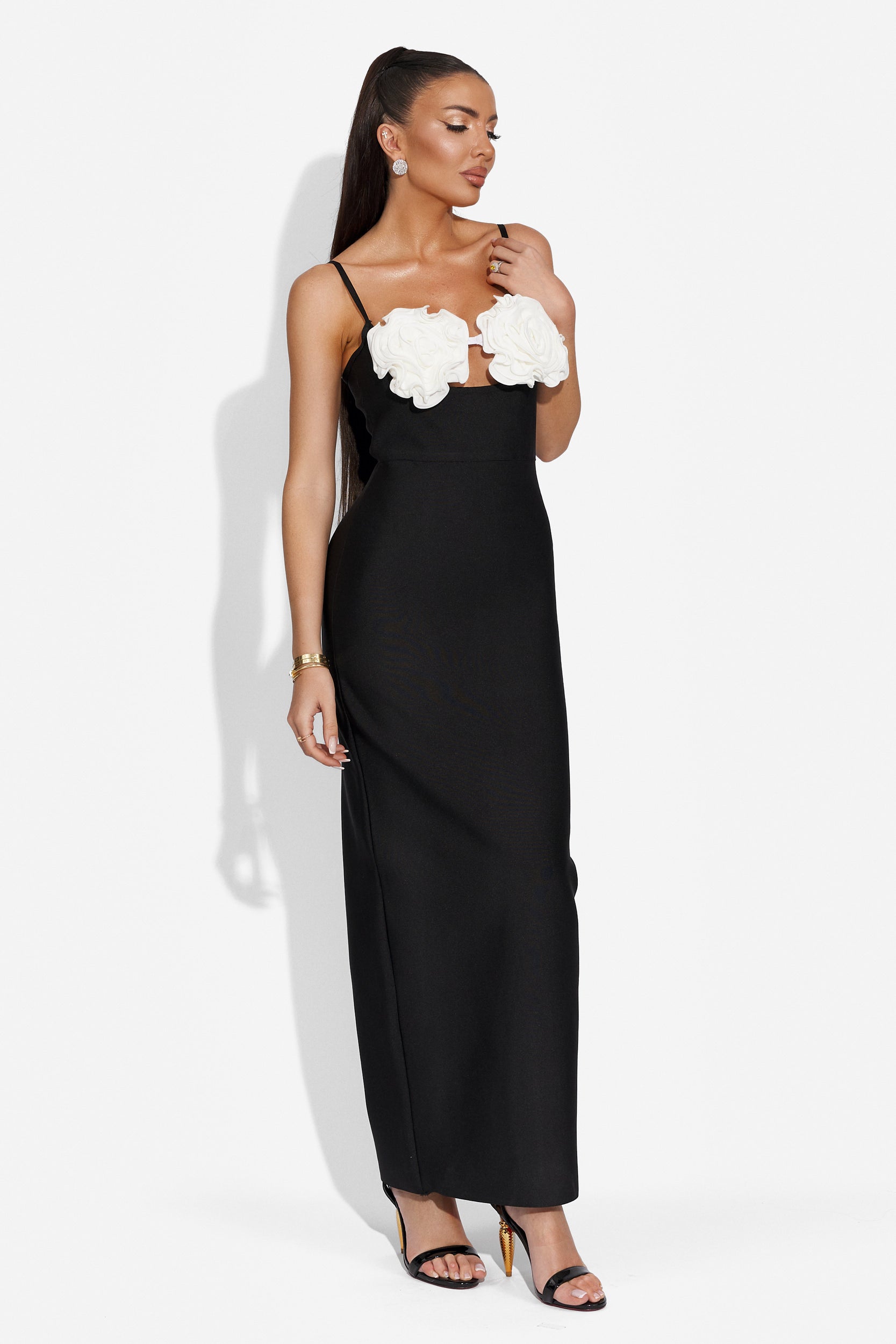Welanya Bogas long black dress for ladies