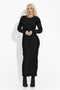 Zarsa Bogas Long Black Dress for Women