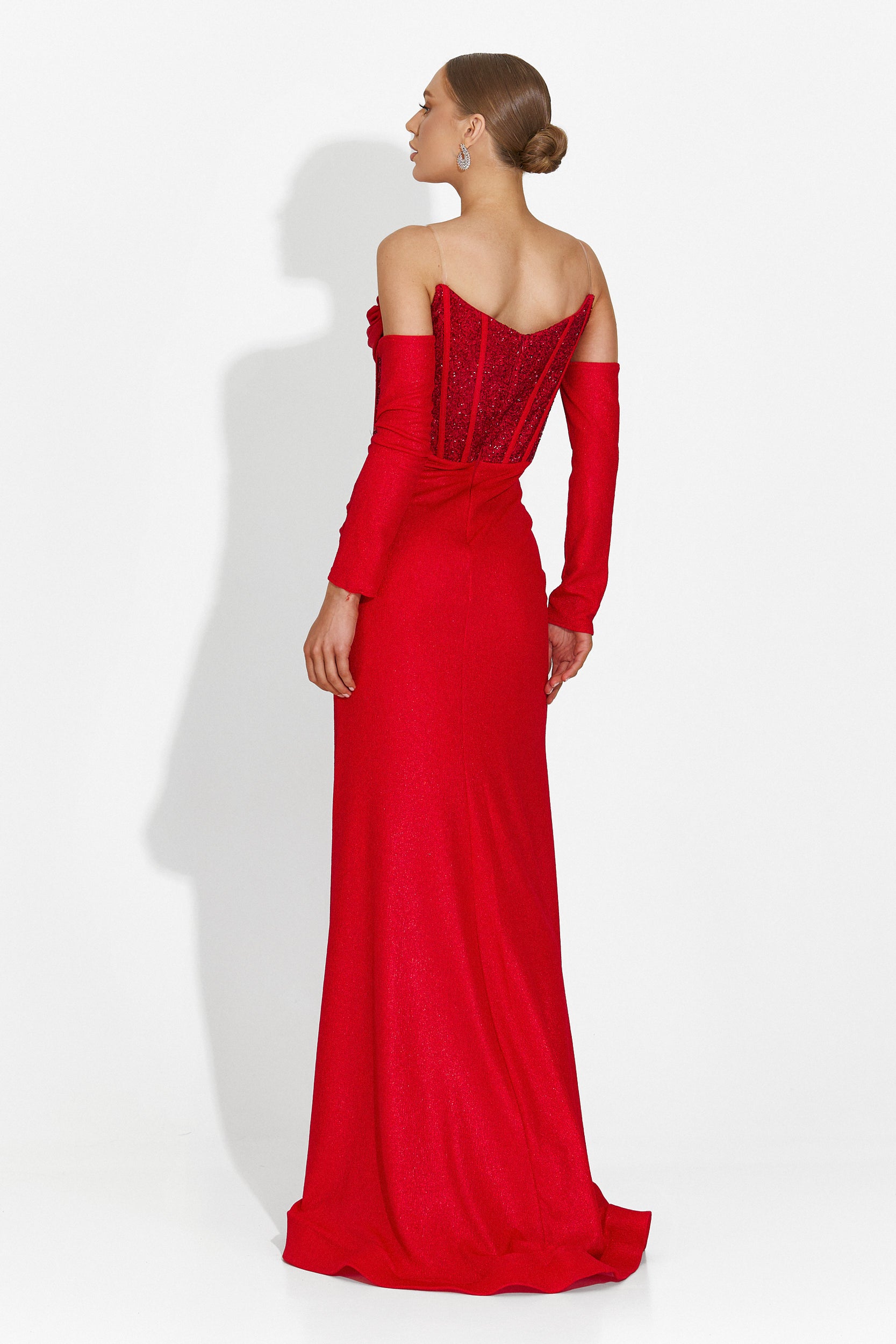 Long red dress for women Fredricka Bogas