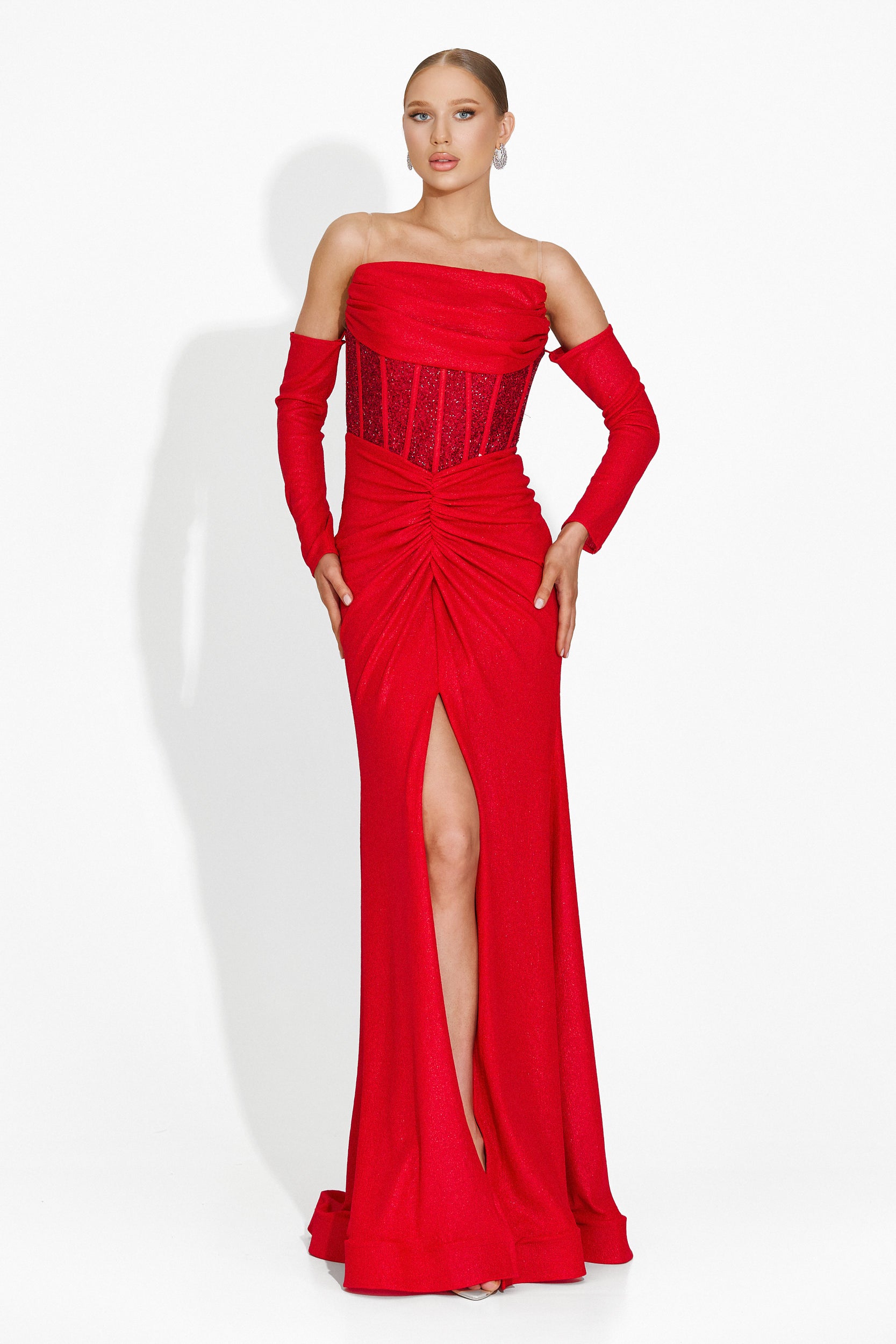 Long red dress for women Fredricka Bogas