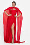 Rochie dama lunga rosie Gabielia Bogas