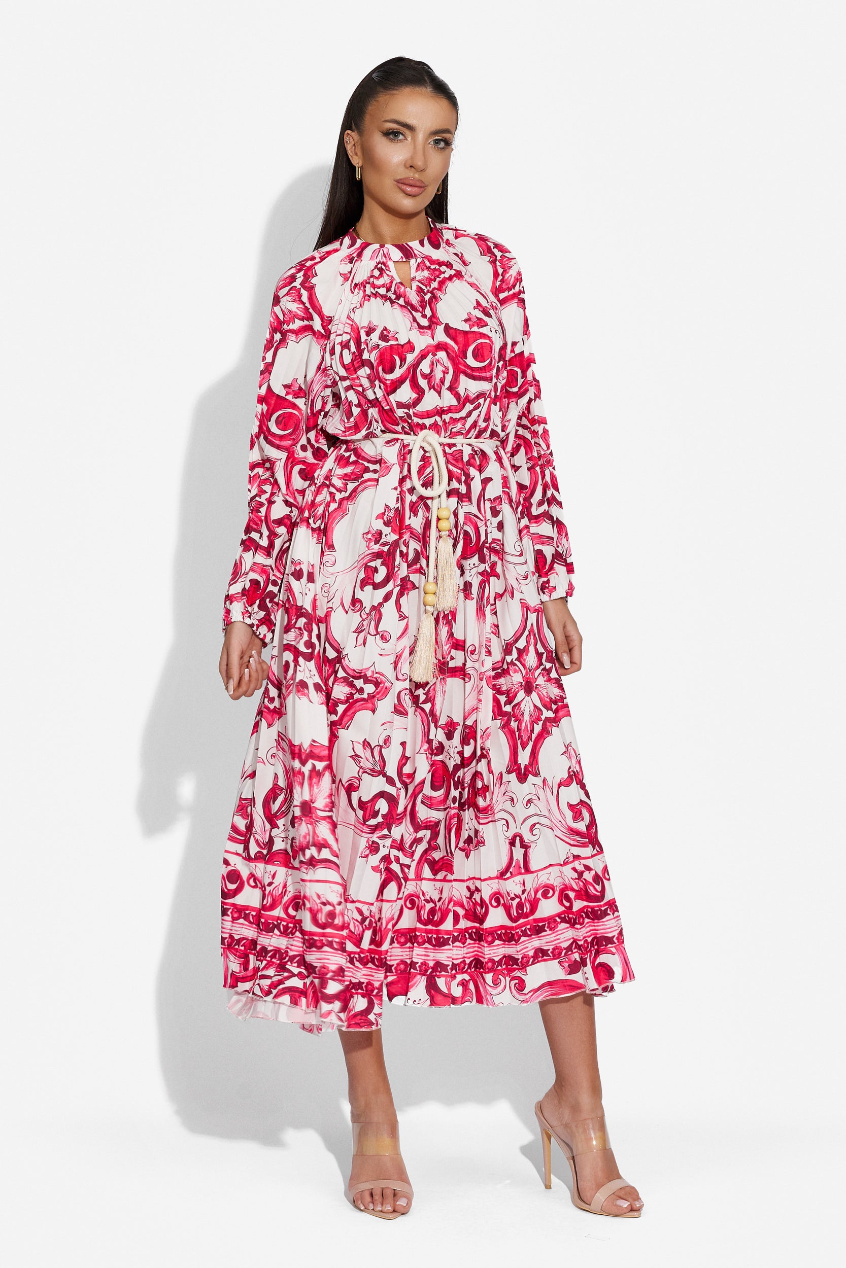 Ladies long red dress Inverty Bogas