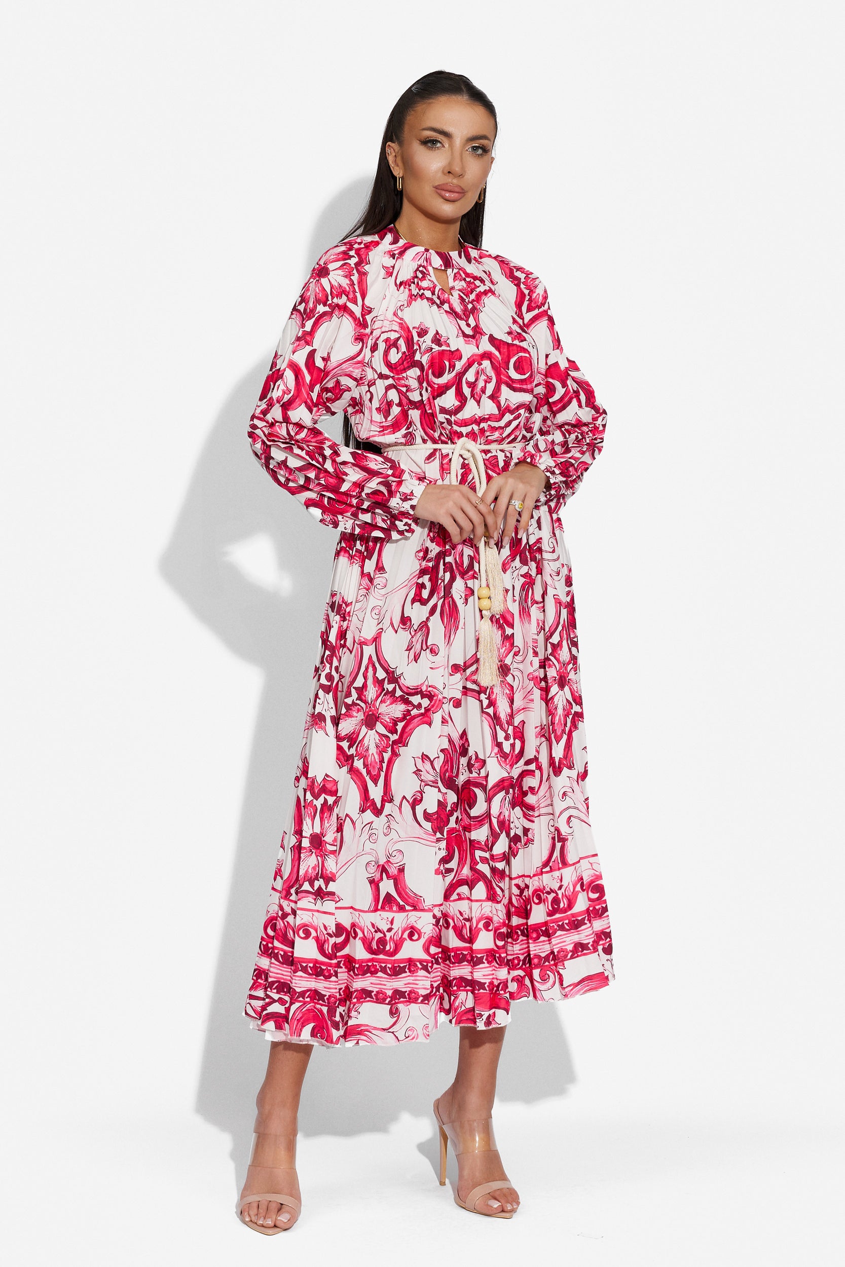 Ladies long red dress Inverty Bogas