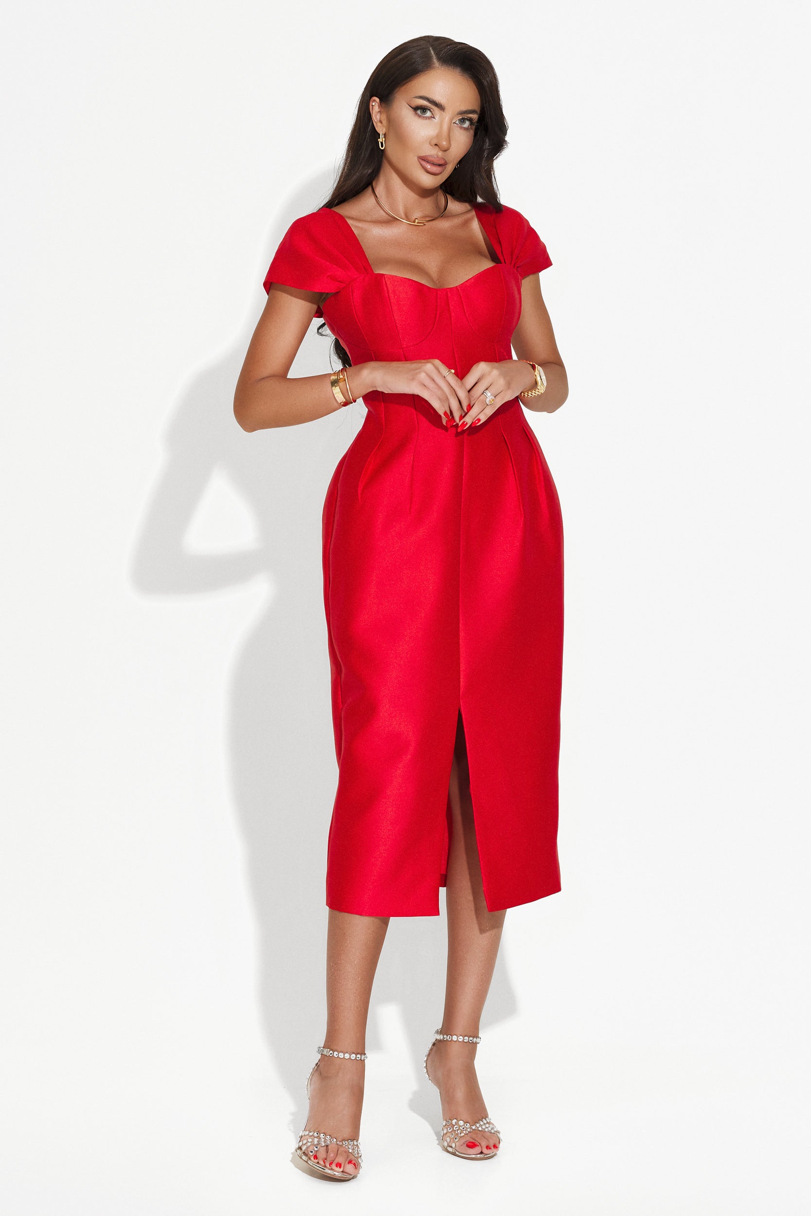 Rochie dama lunga rosie Letona Bogas