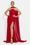 Rochie dama lunga rosie Lota Bogas