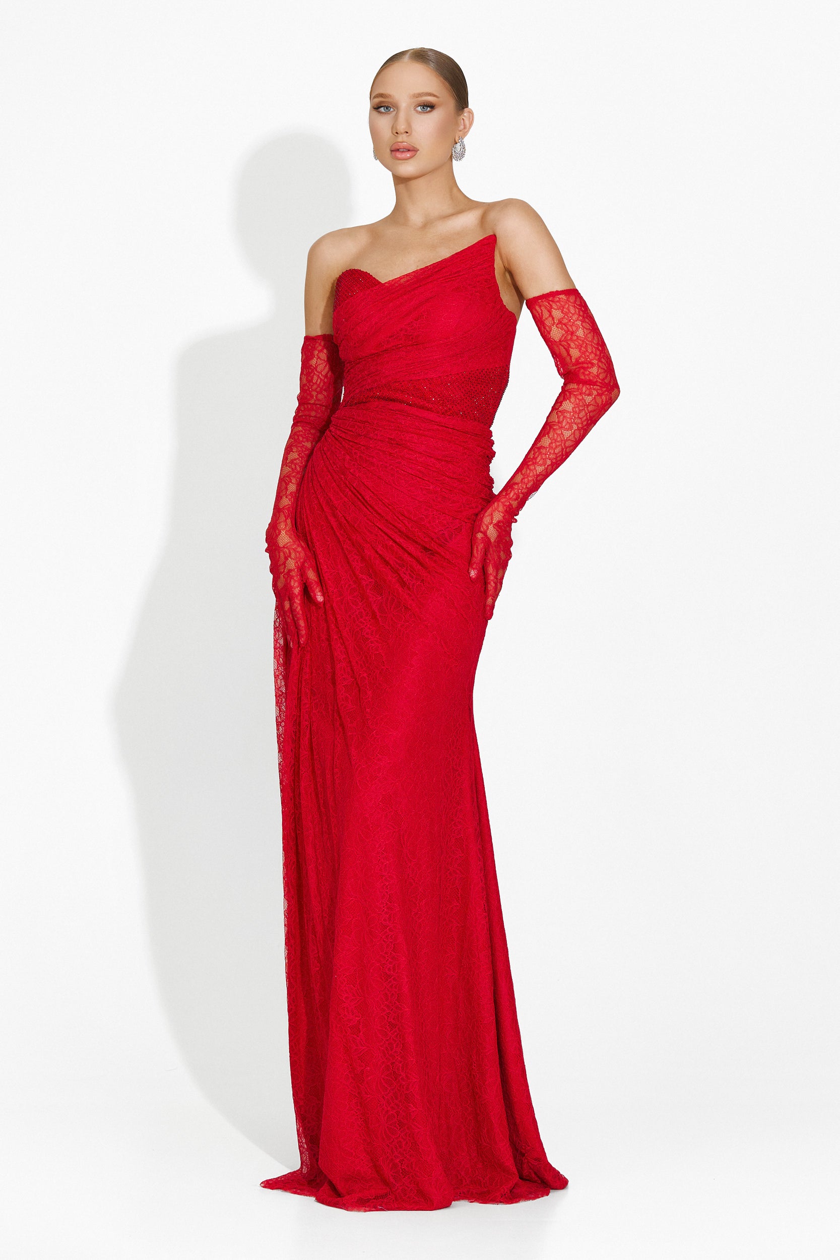 Long red dress for women Mathylda Bogas