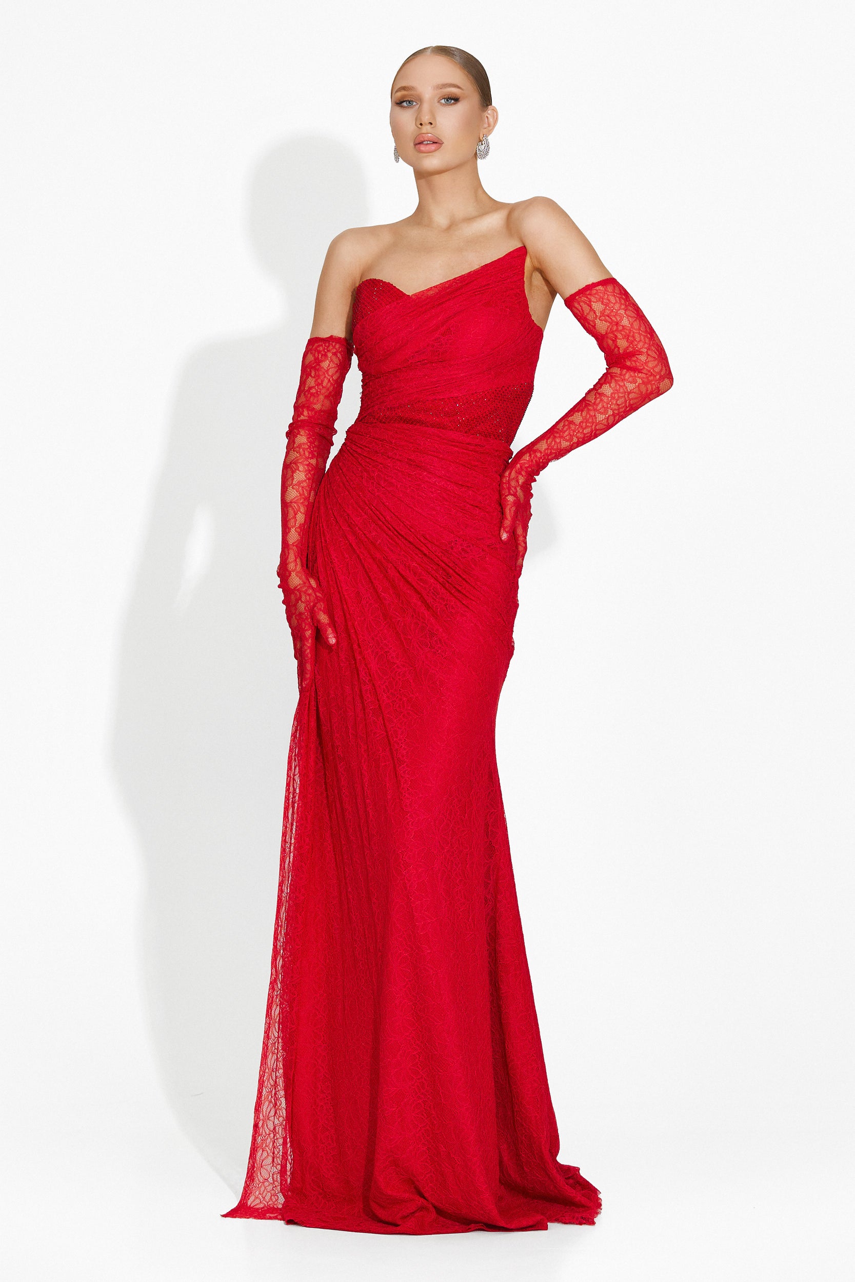 Long red dress for women Mathylda Bogas