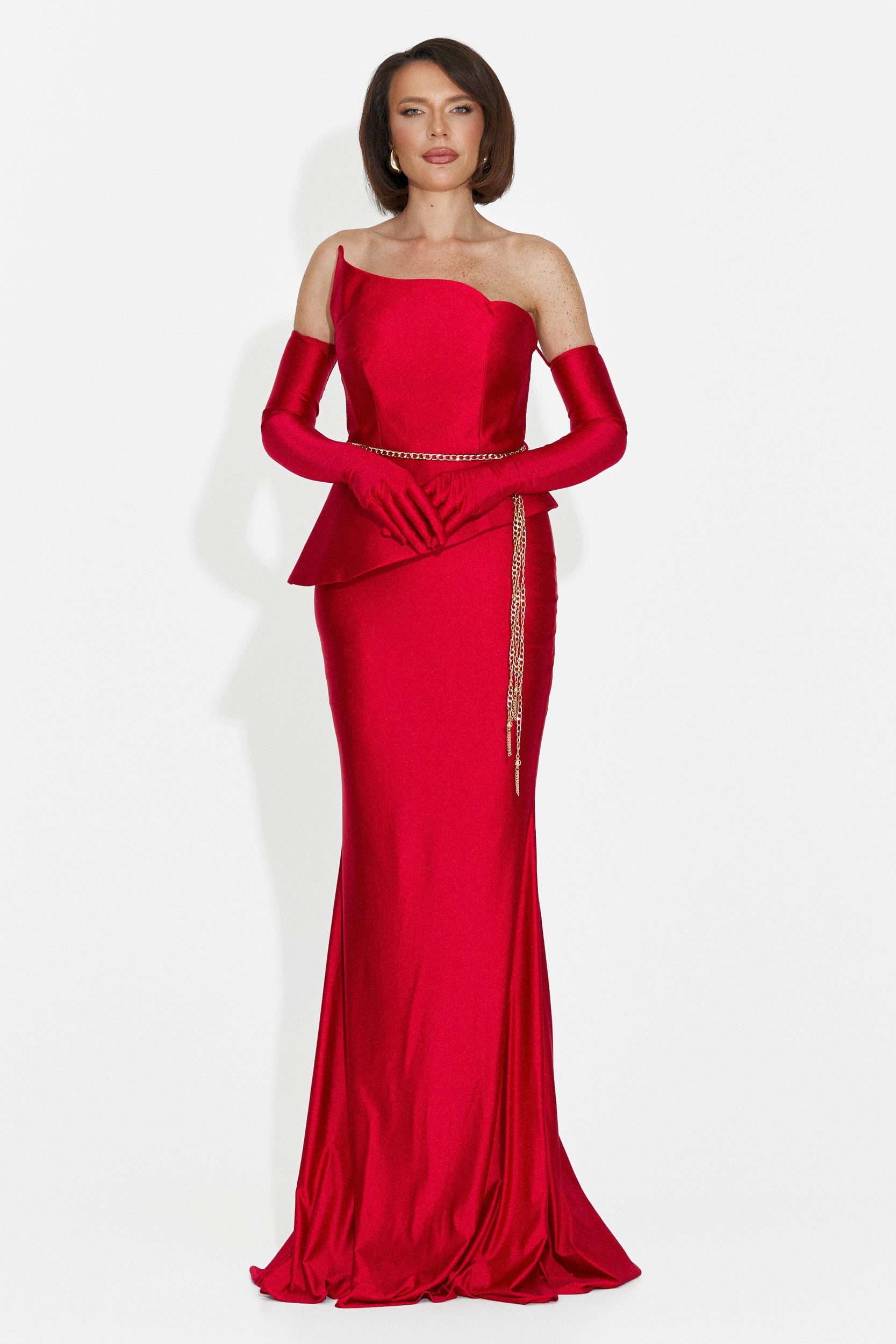 Rochie dama lunga rosie Merle Bogas