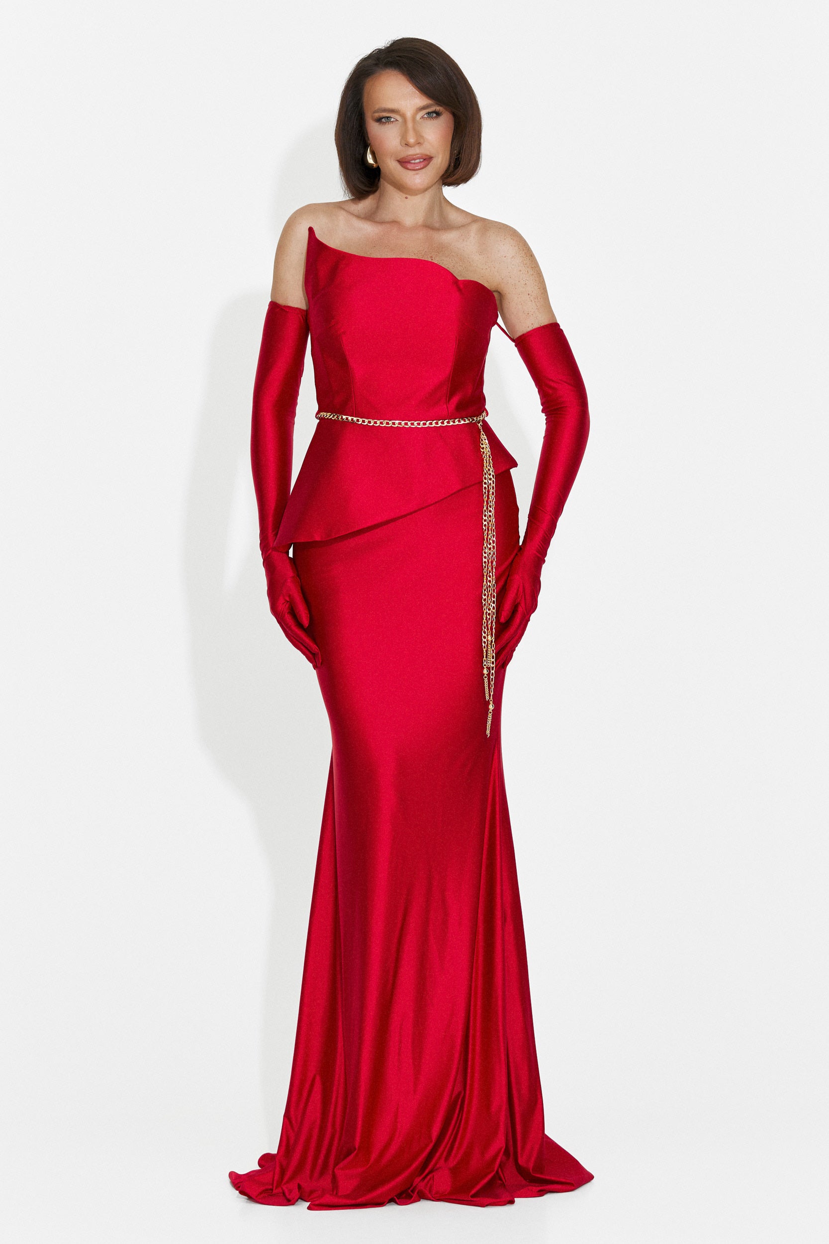Rochie dama lunga rosie Merle Bogas