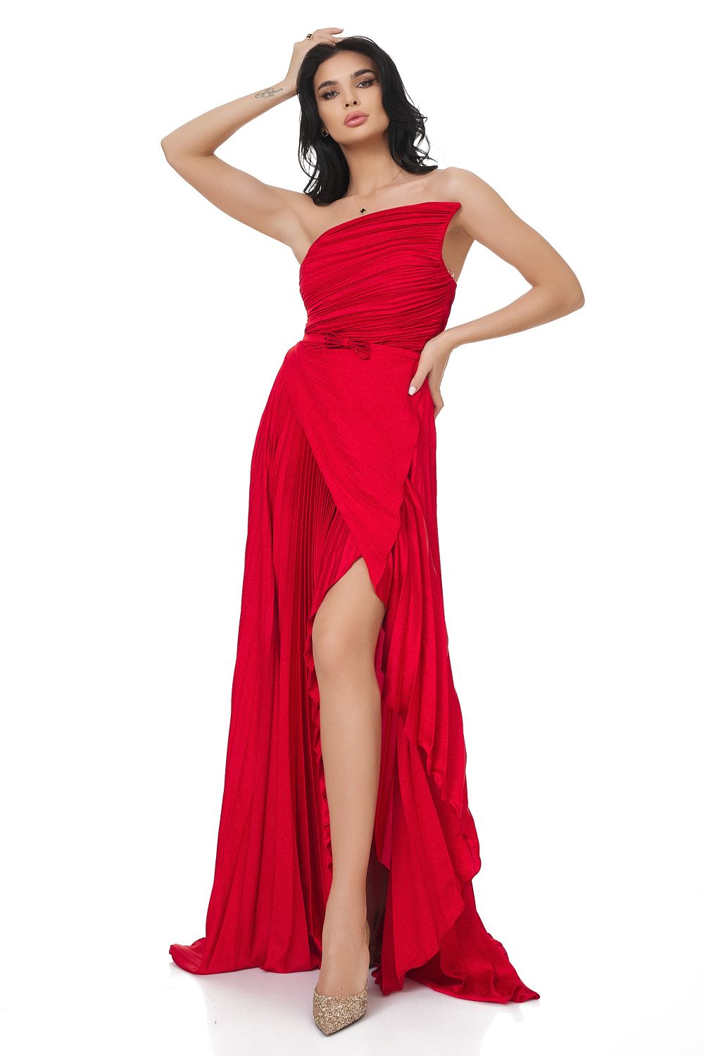 Long red women's dress Miek Bogas