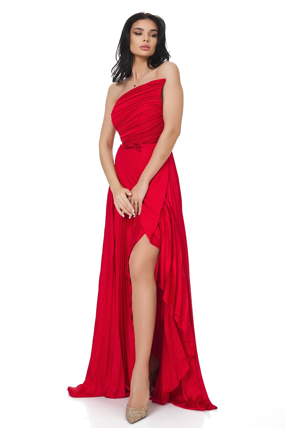 Long red women's dress Miek Bogas