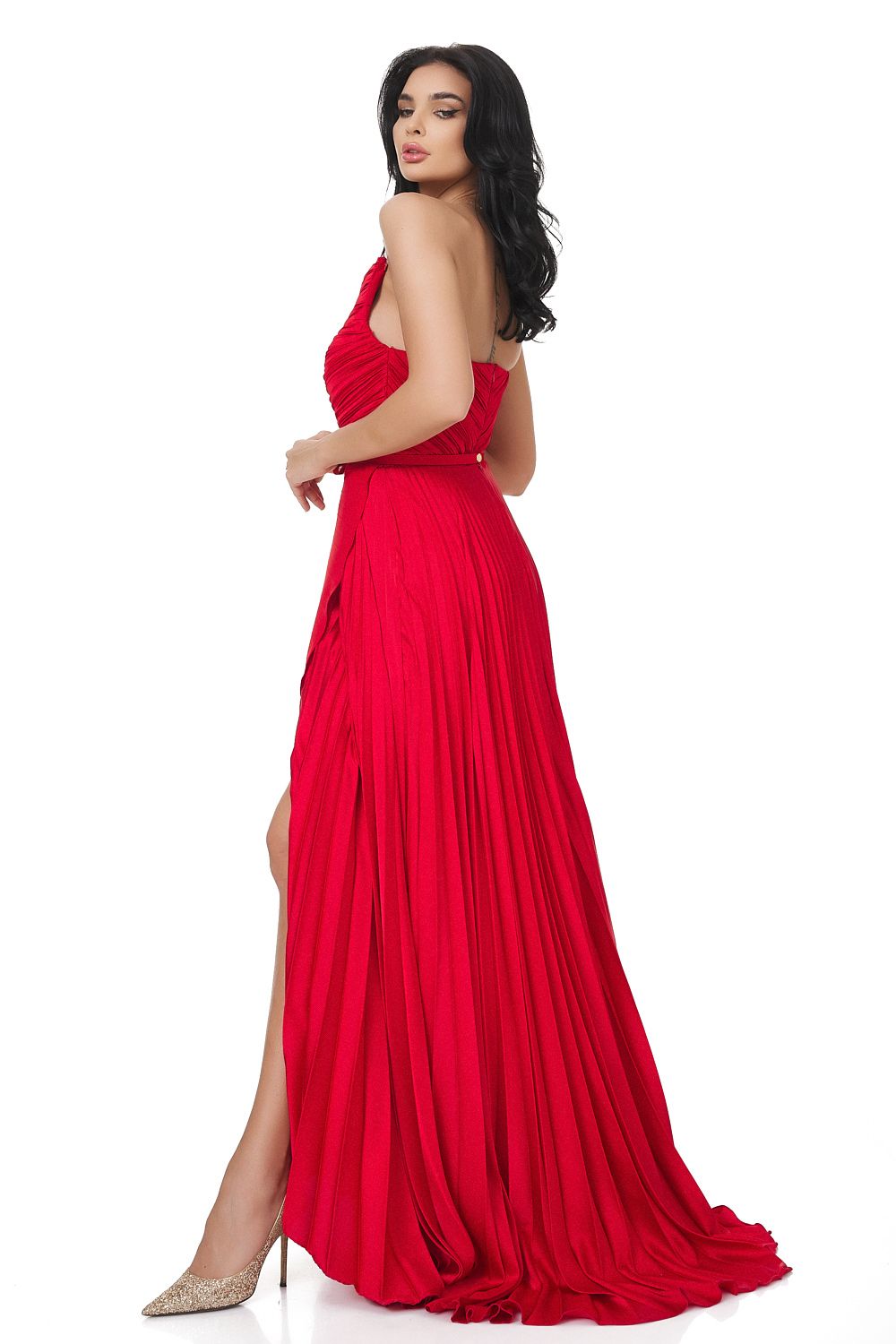 Long red women's dress Miek Bogas