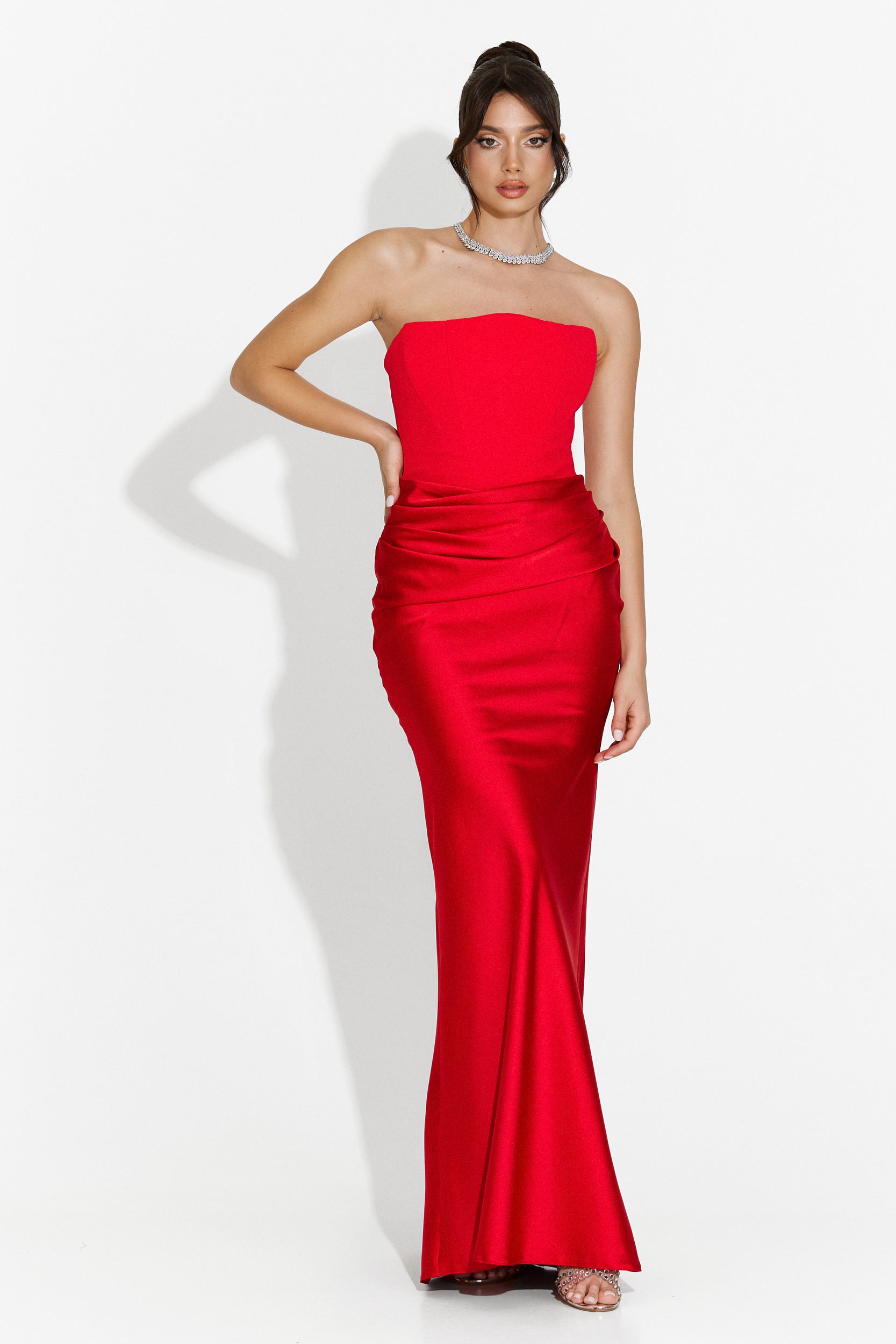 Rochie dama lunga rosie Monie Bogas