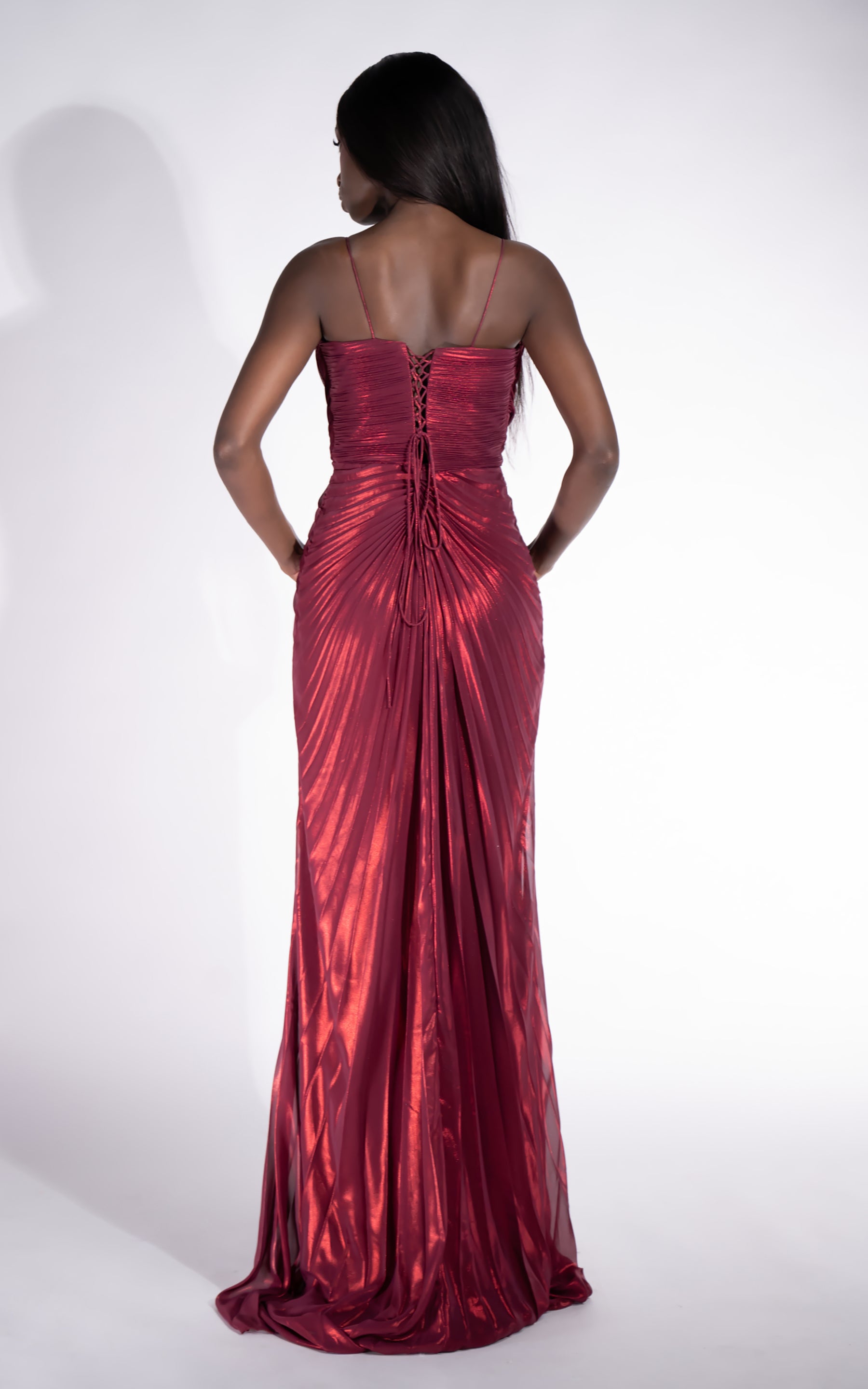 Rochie dama lunga rosie Mylanka Bogas