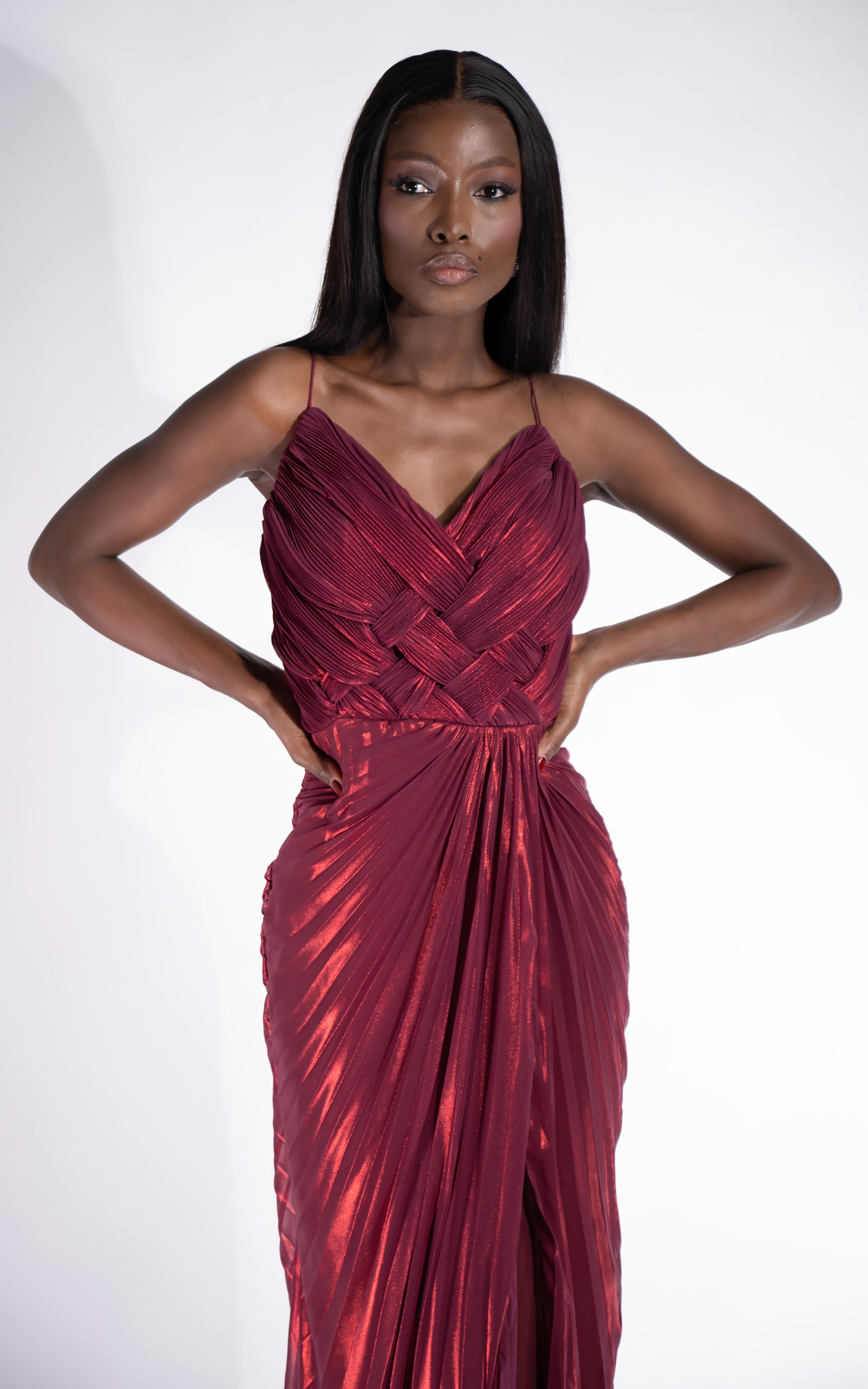 Rochie dama lunga rosie Mylanka Bogas