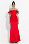 Porteo Bogas Long Red Dress for Women