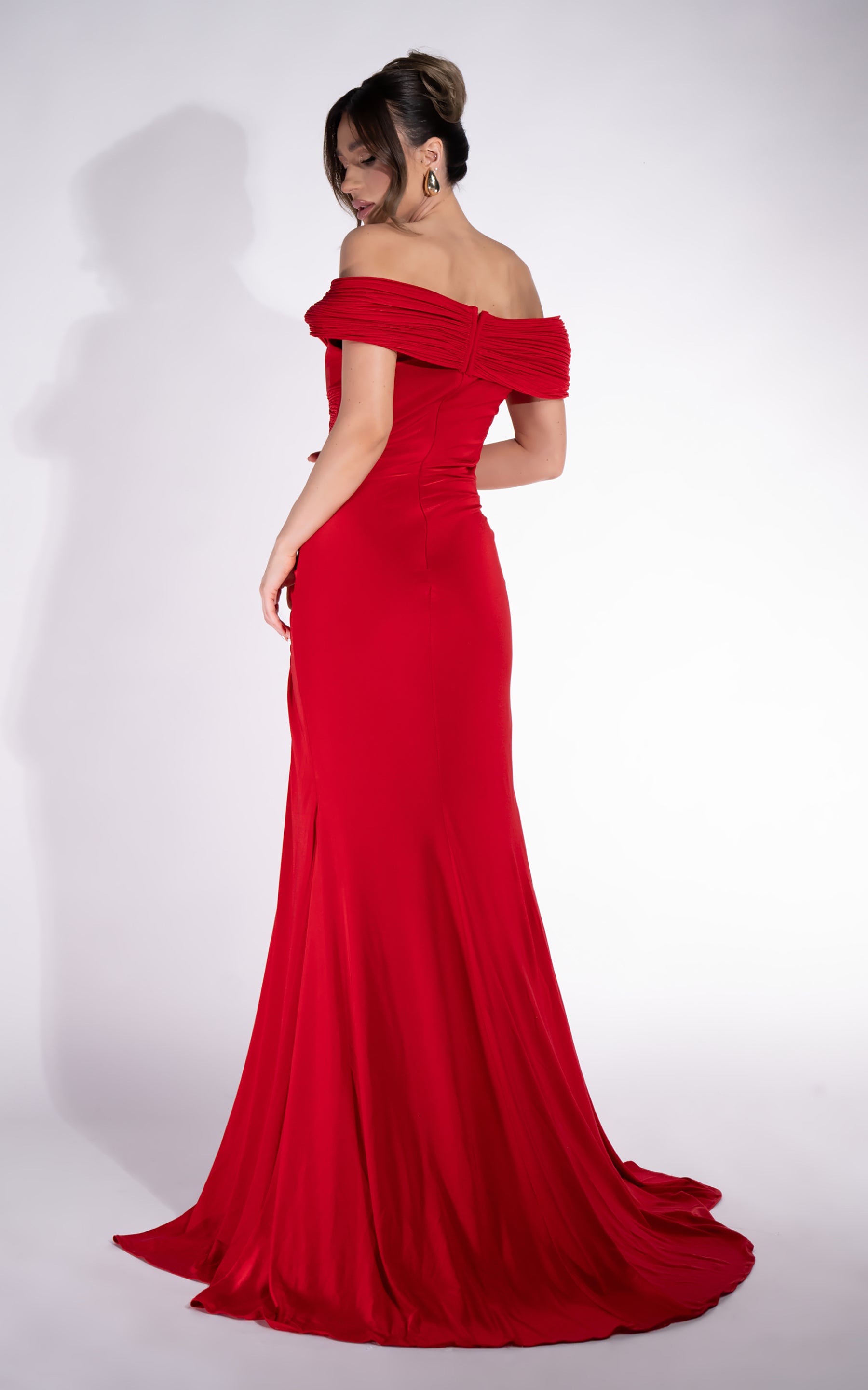 Rochie dama lunga rosie Radiancia Bogas