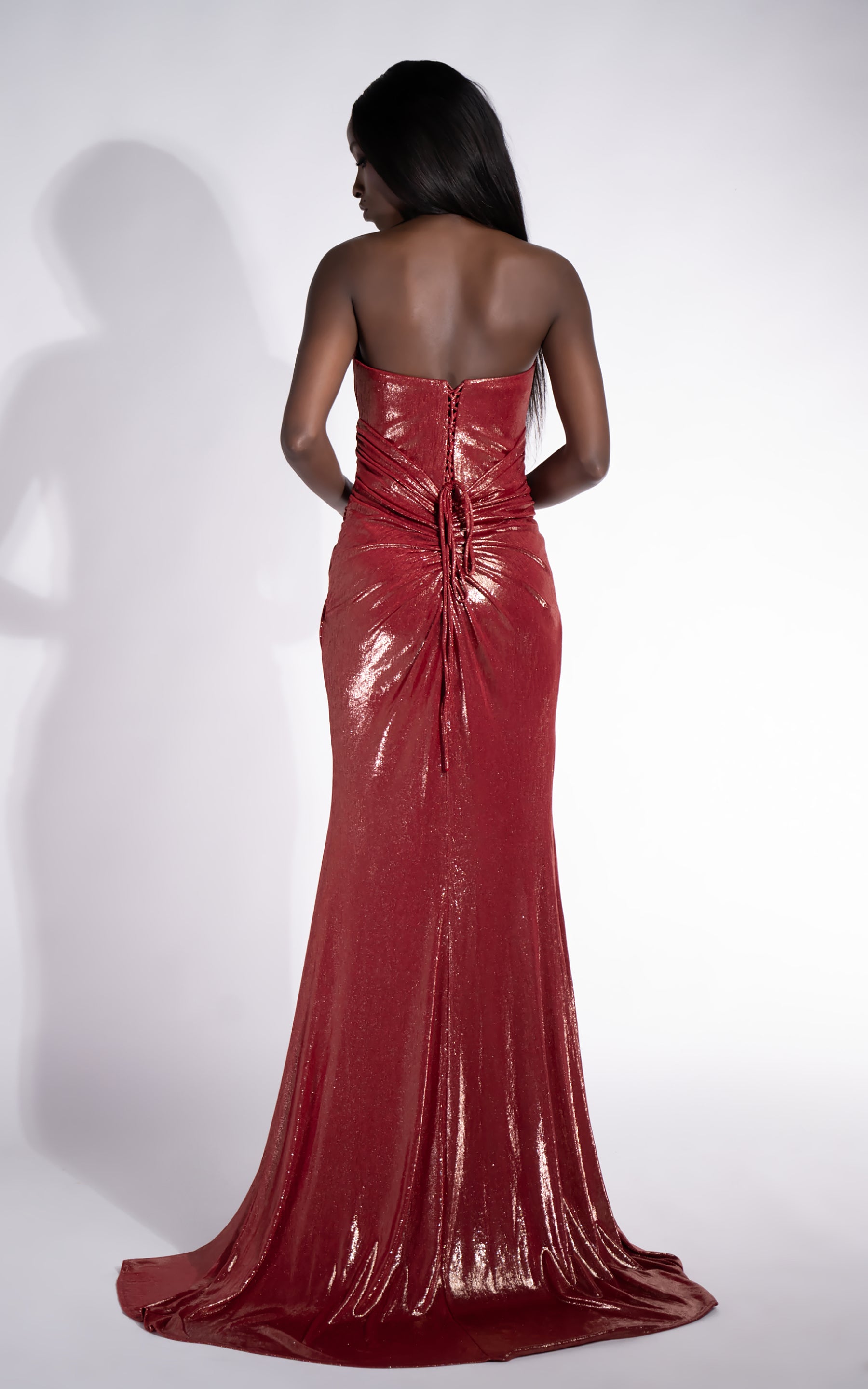 Rochie dama lunga rosie Rahela Bogas