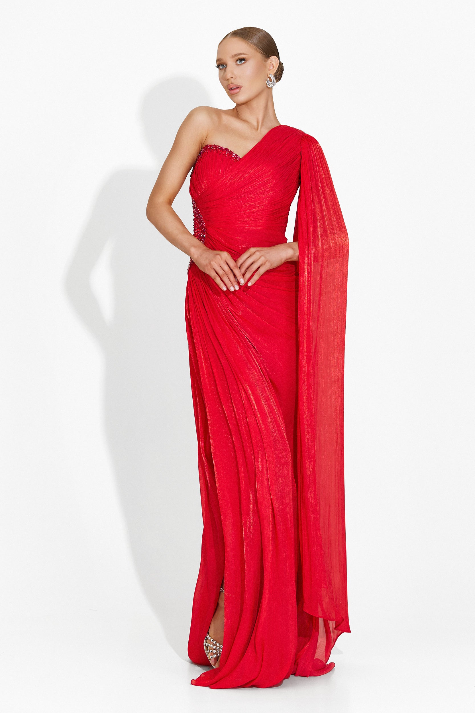 Rochie dama lunga rosie Rosamona Bogas