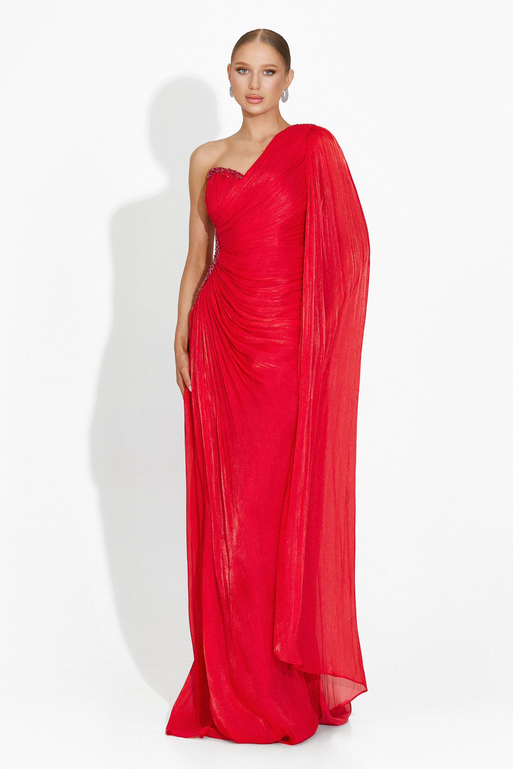 Rochie dama lunga rosie Rosamona Bogas