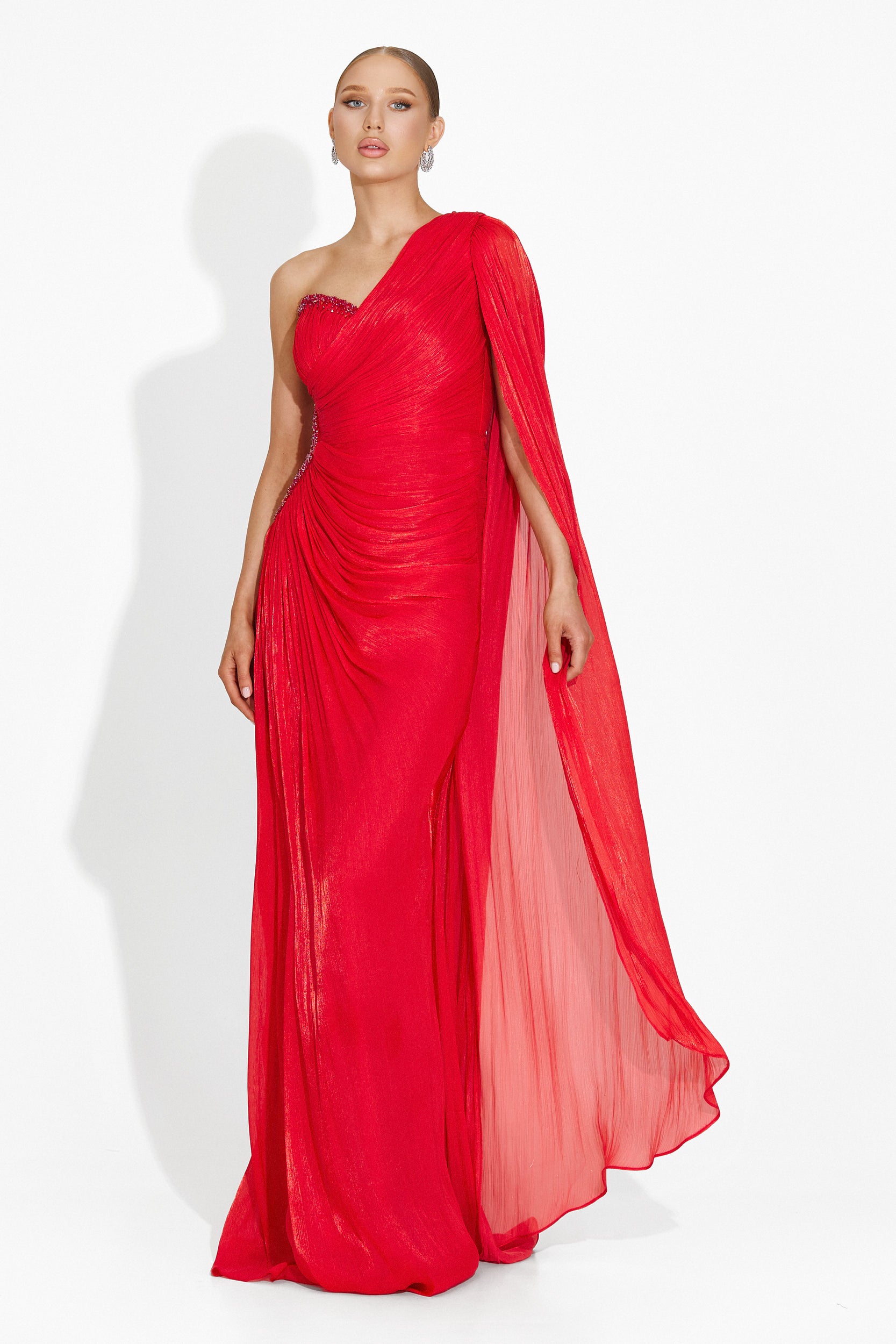 Rochie dama lunga rosie Rosamona Bogas