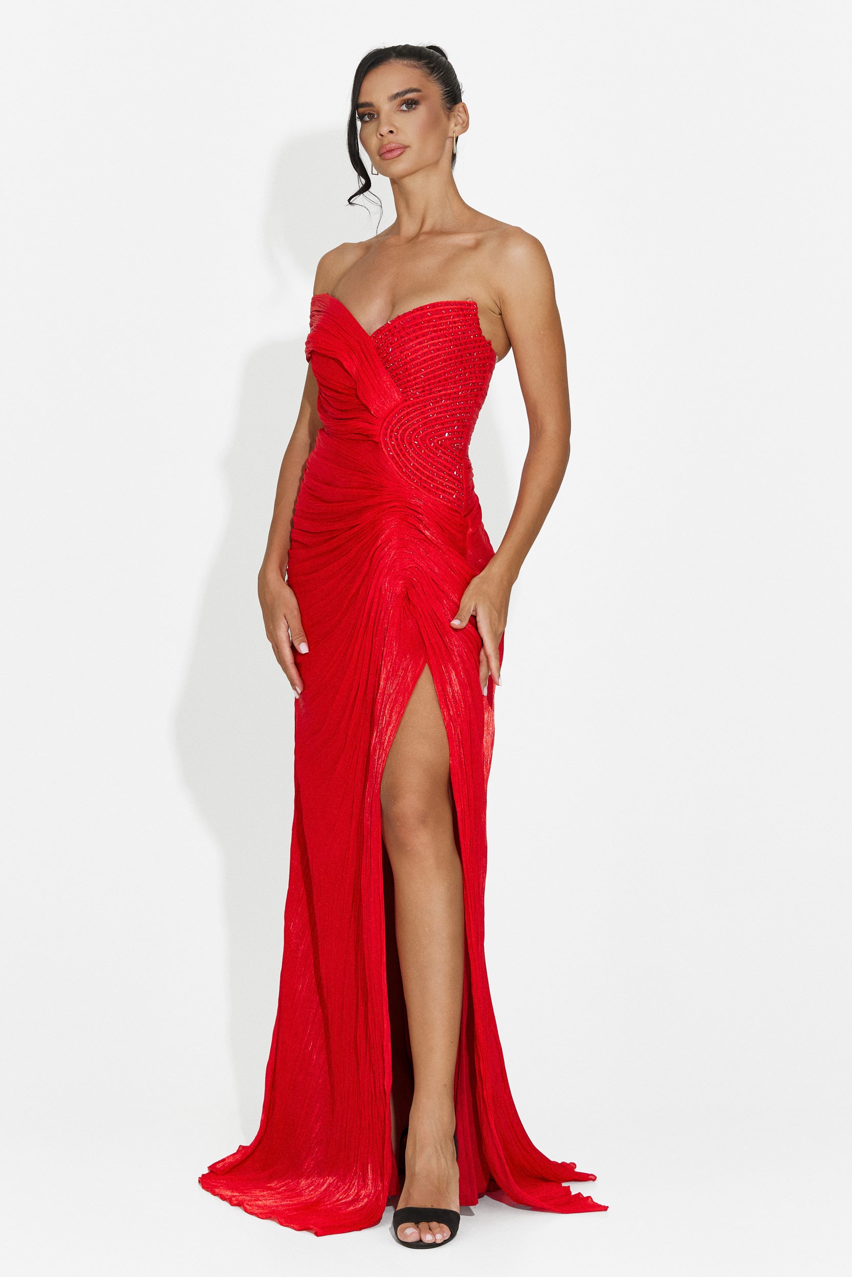 Rochie dama lunga rosie Schmidt Bogas