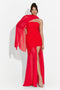 Rochie dama lunga rosie Vanasia Bogas