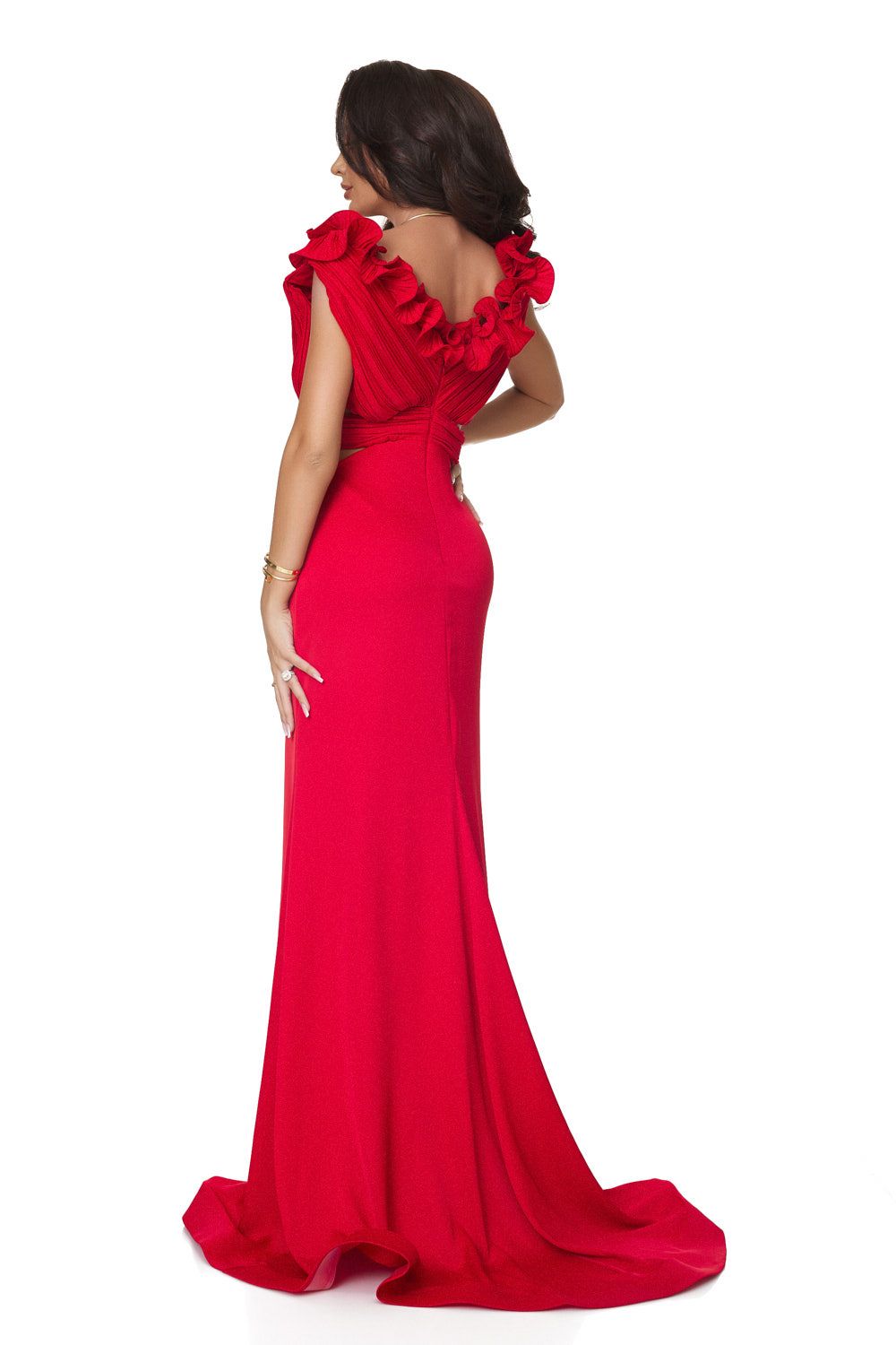 Ladies long dress in red Zapissa Bogas